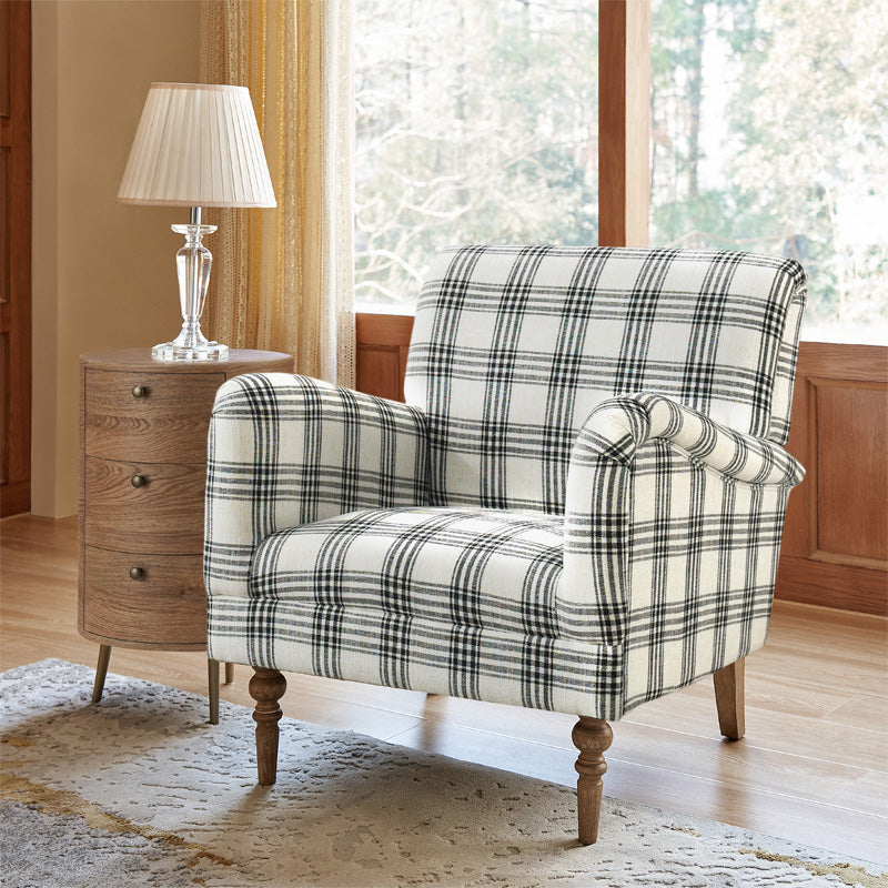 Sadie Upholstered Armchair with Side Table - 2 Piece Living Room Furniture Set for Small Spaces, Apartments & Cozy Reading Nooks