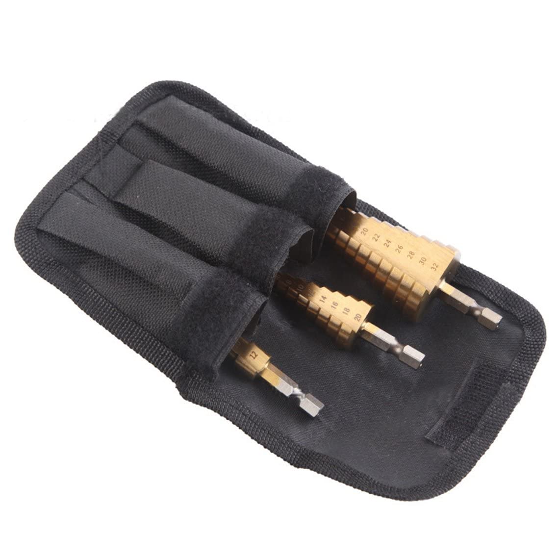 Hex Shank Step Drill Bit Set - High Speed Steel Pagoda Drill Bits for Metal, Wood, Plastic - Perfect for DIY, Home Improvement & Electrical Work