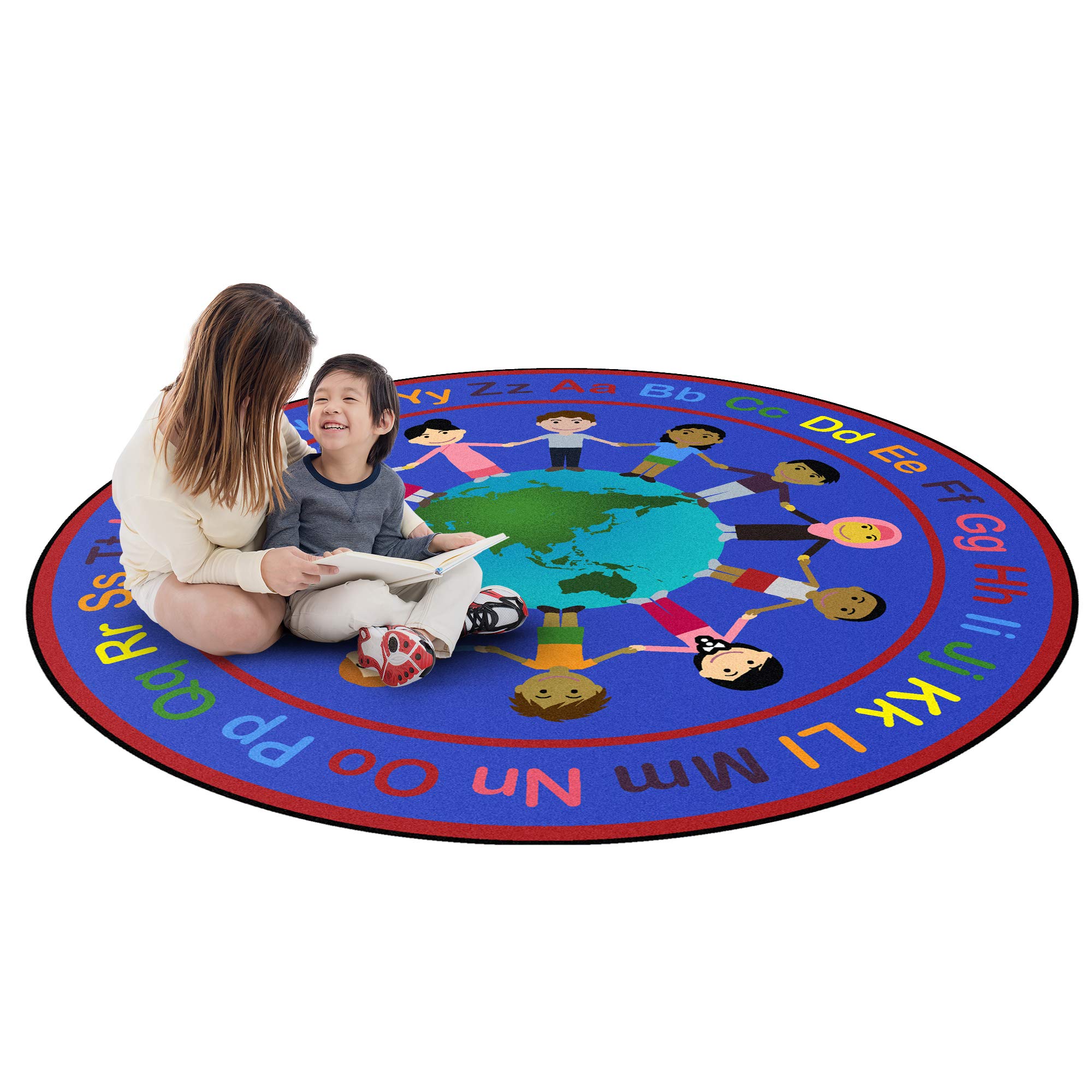 Joy Carpets Kid Essentials A World of Friends Multicolor 5'4