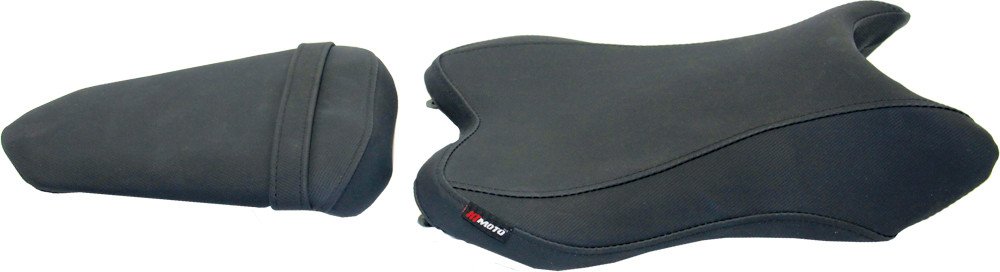 Ht Moto 18-3562C Black Carbon Fiber Motorcycle Seat Cover - Universal Fit for Solo Riders - Durable & Comfortable for Long Rides & Daily Commuting