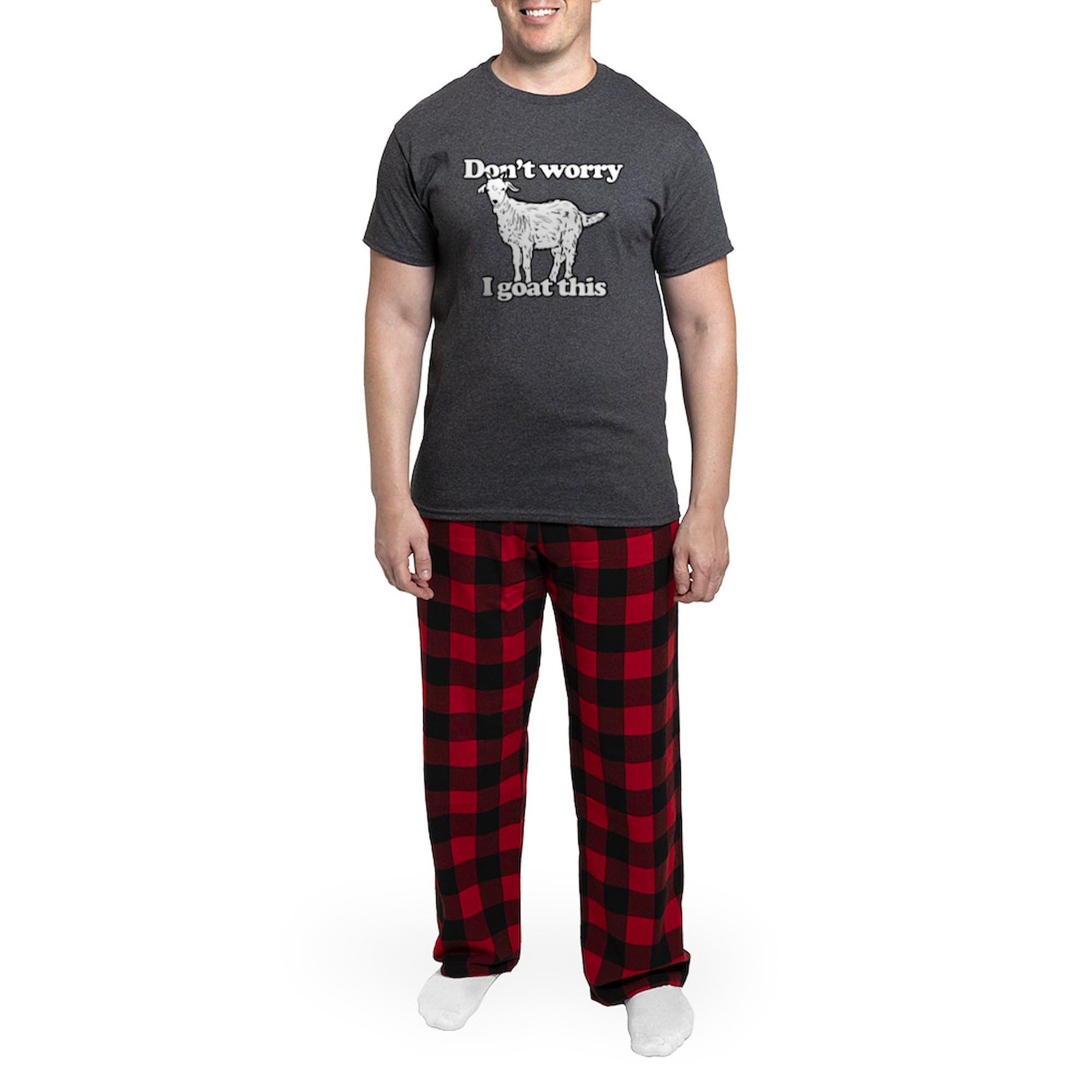 Don't Worry I Goat This - Funny Men's Charcoal Pajama Set | Comfortable Sleepwear for Men | Perfect for Lounge, Gifts & Relaxing at Home