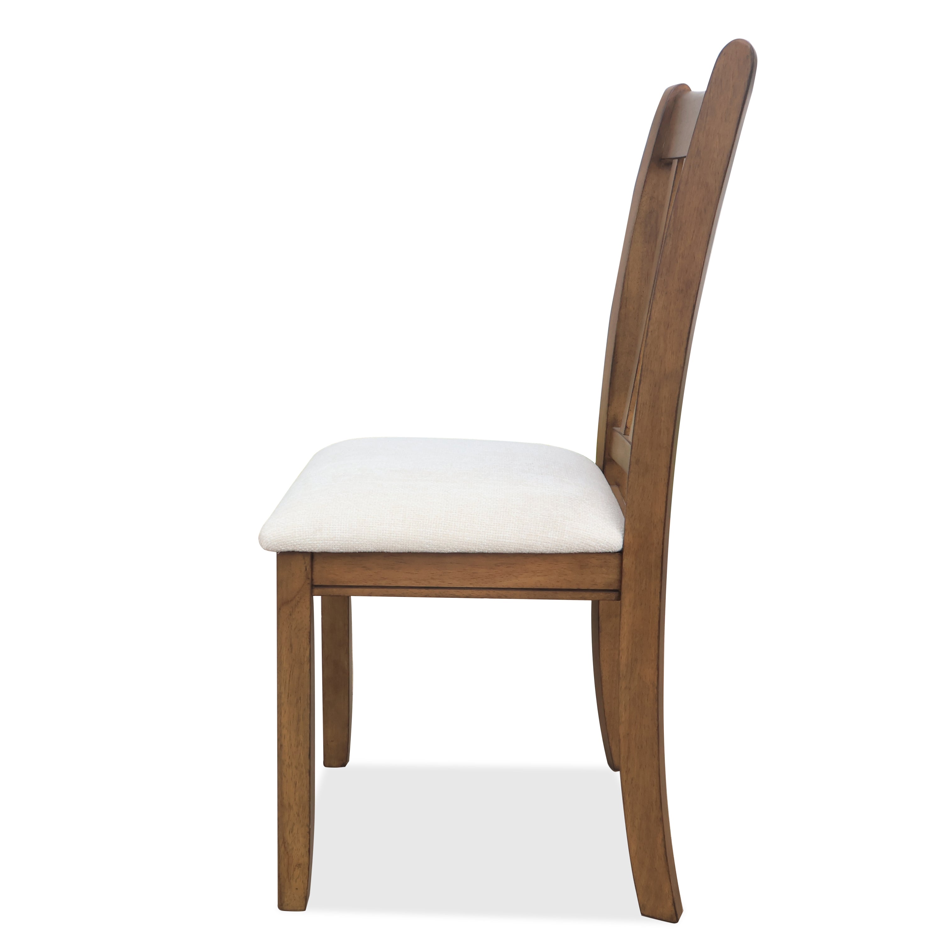 Light Brown Wooden Dining Chairs Set of 2 - Cushioned Seats & Sturdy Back for Kitchen, Breakfast Nook or Dining Room - Comfortable Modern Home Furniture for Family Meals & Entertaining Guests