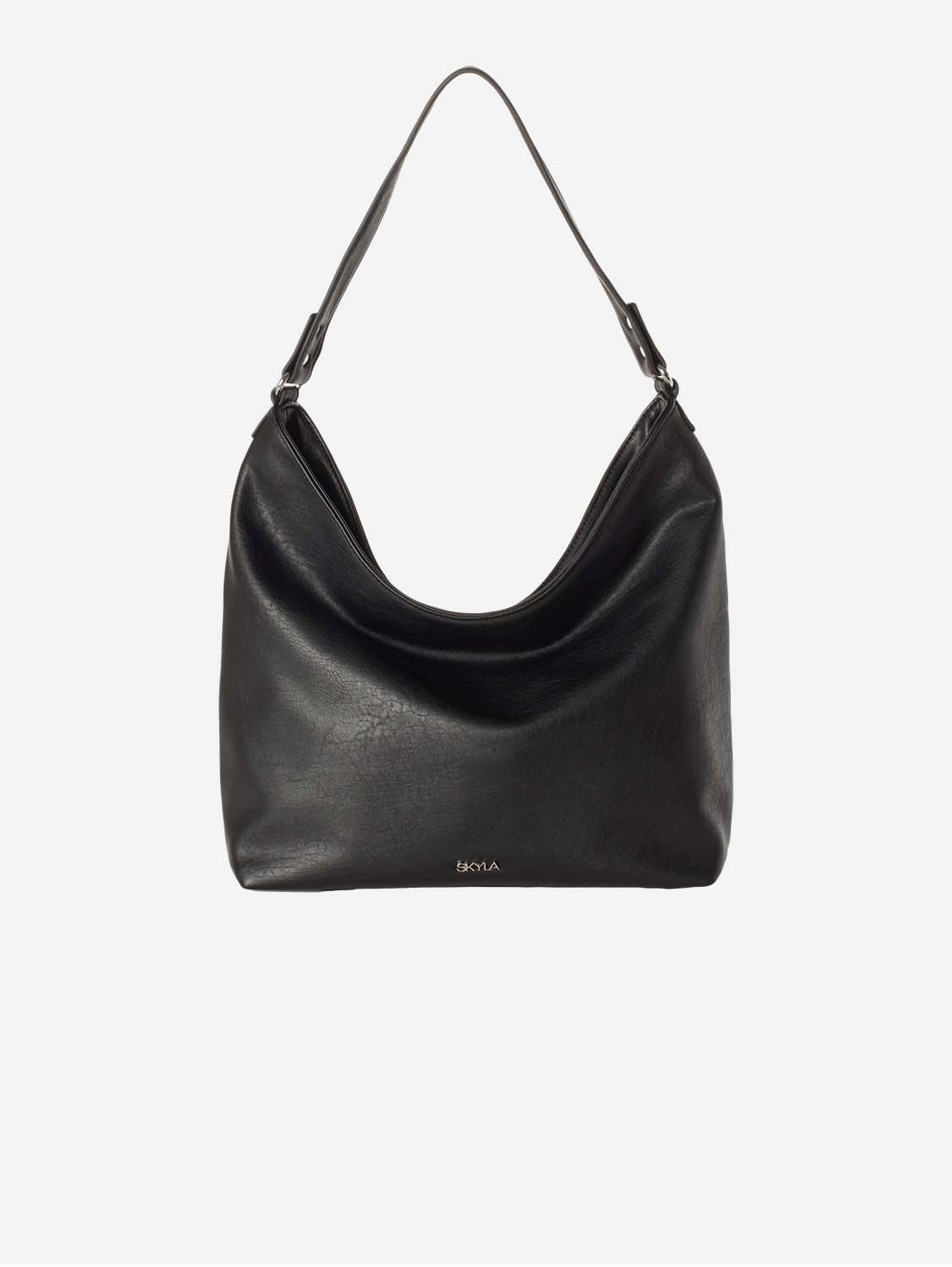 Mary Classic Hobo Bag for Women - Stylish Black Leather Shoulder Purse | Perfect for Work, Travel & Everyday Use