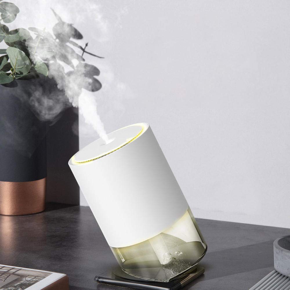 USB Rechargeable Ultrasonic Humidifier for Bedroom, Home & Office - White | Portable Mist Sprayer for Dry Air Relief, Aromatherapy & Better Sleep