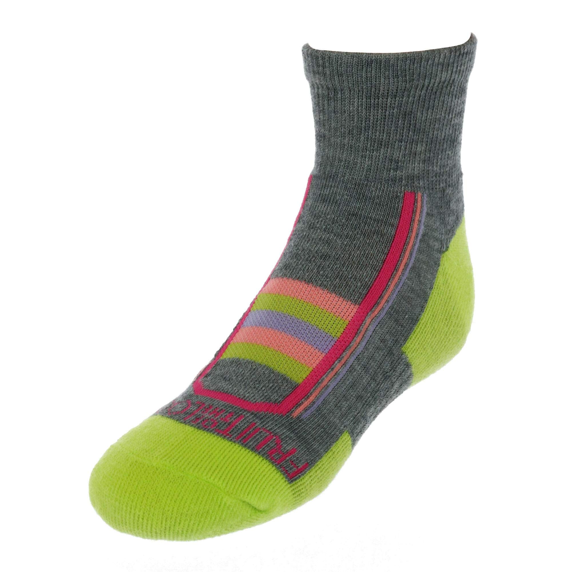 Fruit of the Loom Girls' Cushioned Ankle Socks 6-Pack - Soft Breathable Athletic Socks for Running, Sports & Everyday Wear