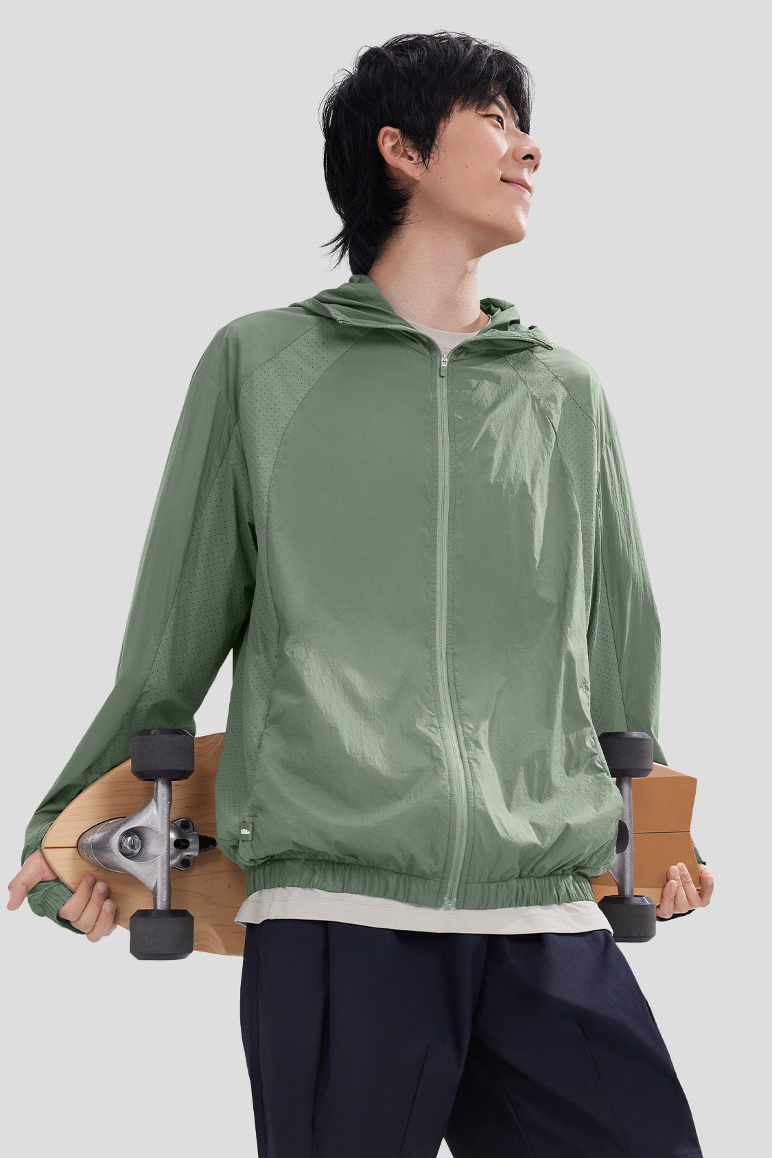 Men's Ultra Light Self Packable Sun Protection Shirt UPF50+ - Travel, Hiking & Outdoor Activities
