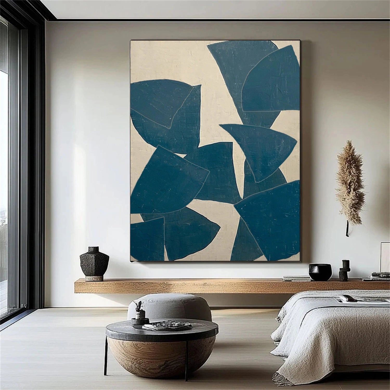 Abstract Painting #AB 452 - Modern Wall Art Decor for Living Room, Bedroom & Office - Unique Handmade Canvas Artwork