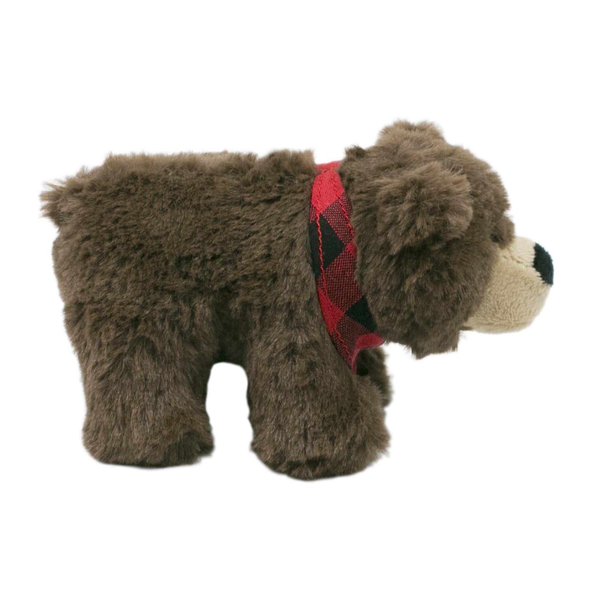 Soft Plush Bandana Bear Squeaker Toy for Dogs - Cute & Durable Chew Toy for Puppies, Small & Medium Dogs - Perfect for Playtime, Training & Grooming Sessions