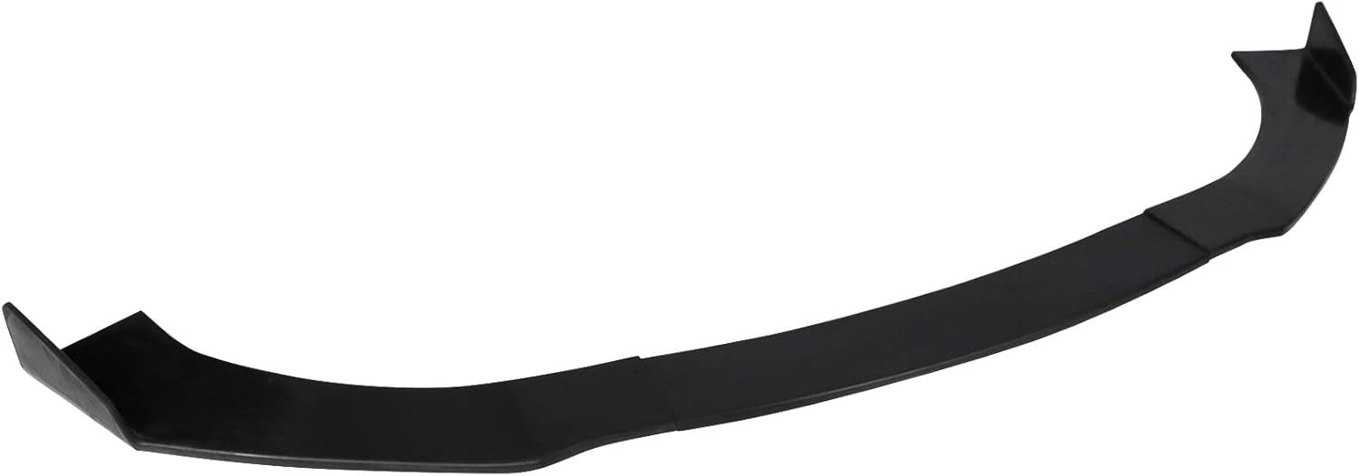 IKON Style PU Front Bumper Lip Spoiler Splitters Kit (3PCS, Unpainted Black) - Compatible with 2013-2016 Genesis Coupe 2 Door Models Only | Enhance Aerodynamics & Sporty Look for Street Racing & Car Shows
