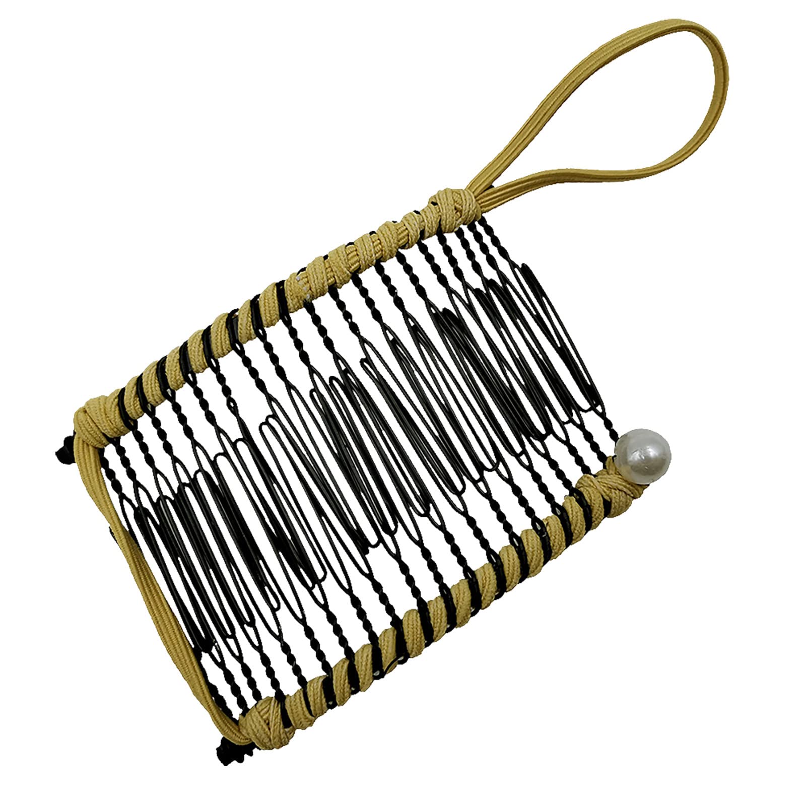 20 Teeth Banana Comb Clips for Thick Wavy Hair - Vintage Stretchy Hair Accessories for Women - Detangle Natural Curly Hair - Perfect for Daily Styling, Work, and Special Occasions