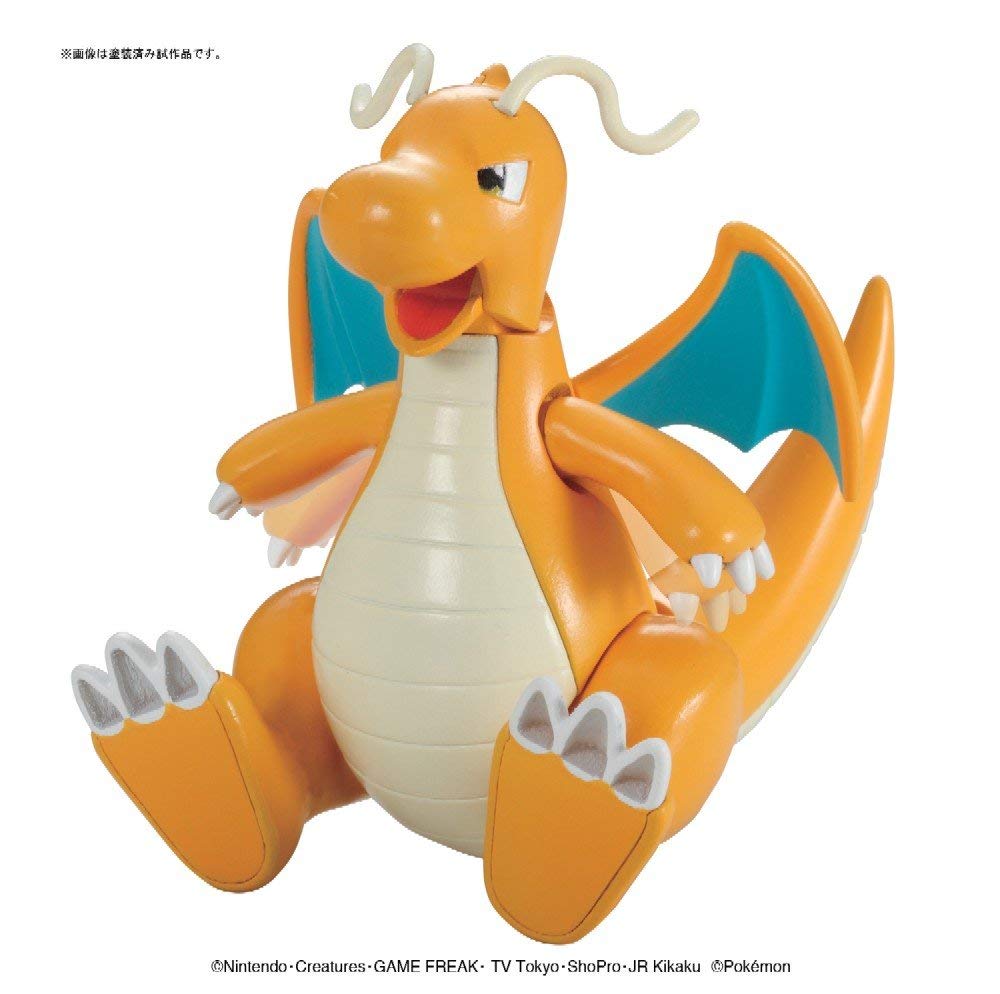 Bandai Pokemon Dragonite Evolution Set Model Kit - Build & Collect Dragonite Figure for Fans & Collectors - Perfect for Display, Gifts, and Pokemon Battles