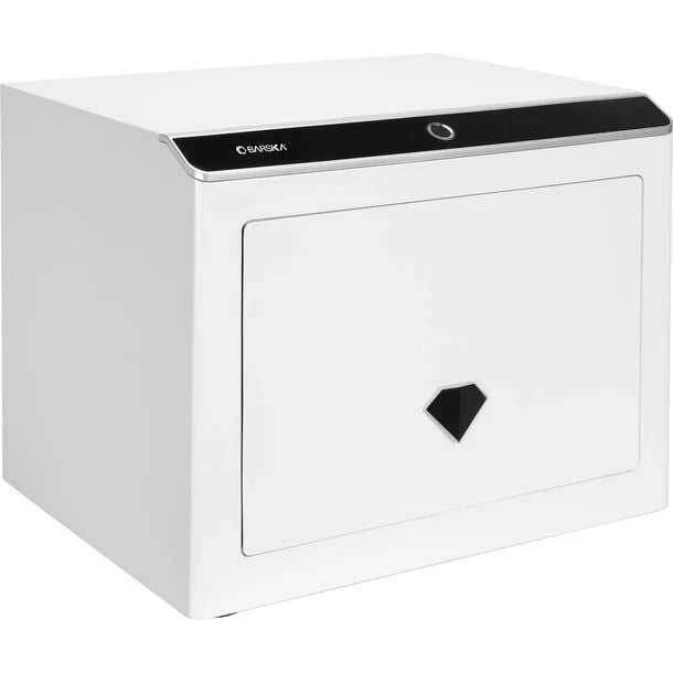 Barska AX13938 Diamond Touchscreen Biometric Keypad Security Safe - Digital Fingerprint & Keypad Lock Home Safe for Jewelry, Cash, Documents - Perfect for Bedroom, Office, and Hotel Use