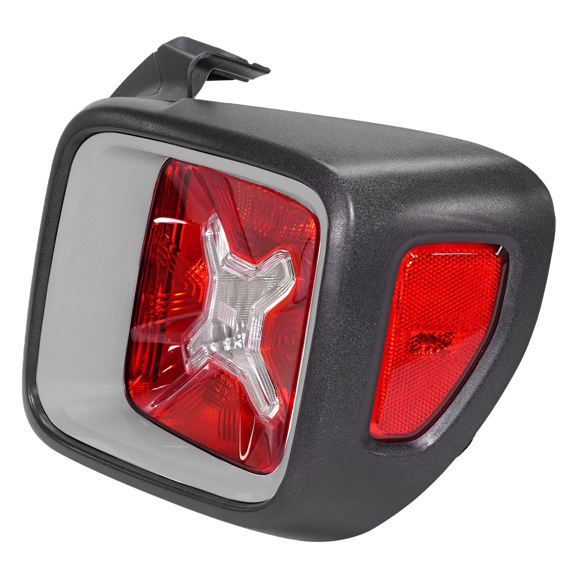 Garage-Pro Clear & Red Lens Tail Light with Bulbs - Compatible with 2015-2022 Jeep Renegade (Passenger Side) | Perfect for Off-Roading, Night Driving & Vehicle Customization