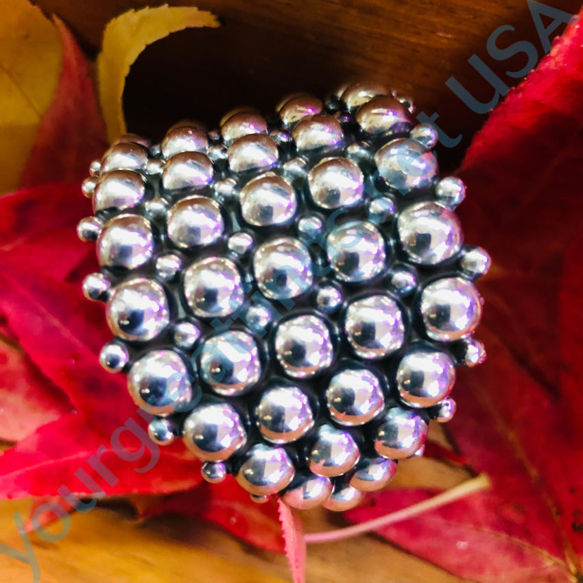 Sterling Silver Orb Cuff Bracelet - Handmade Mexican Jewelry for Women - Boho Chic Accessories for Everyday Wear & Special Occasions