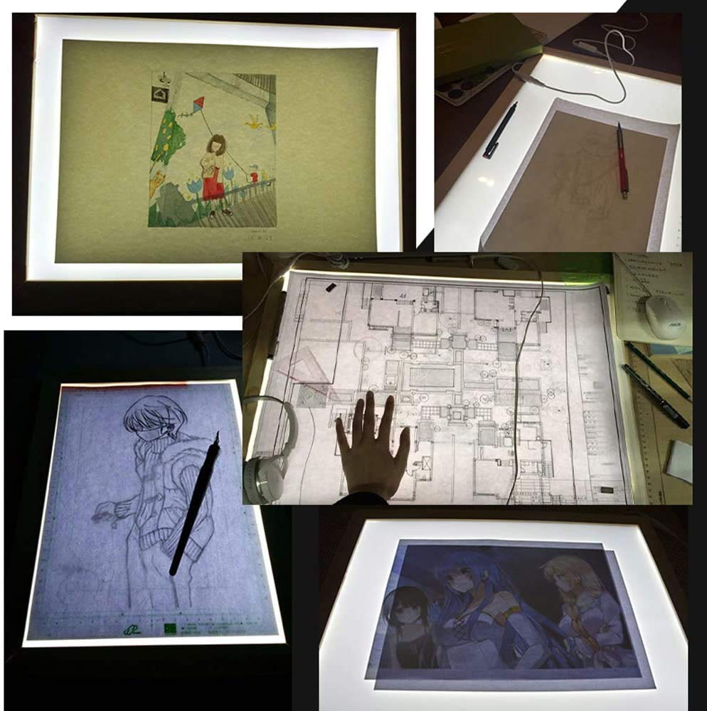 Ultra-Thin Portable LED Tracing Light Box with Dimmable Brightness - USB Powered Copy Board for Drawing, Sketching & Animation - Perfect for Artists, Designers & Crafters (A1 Size)