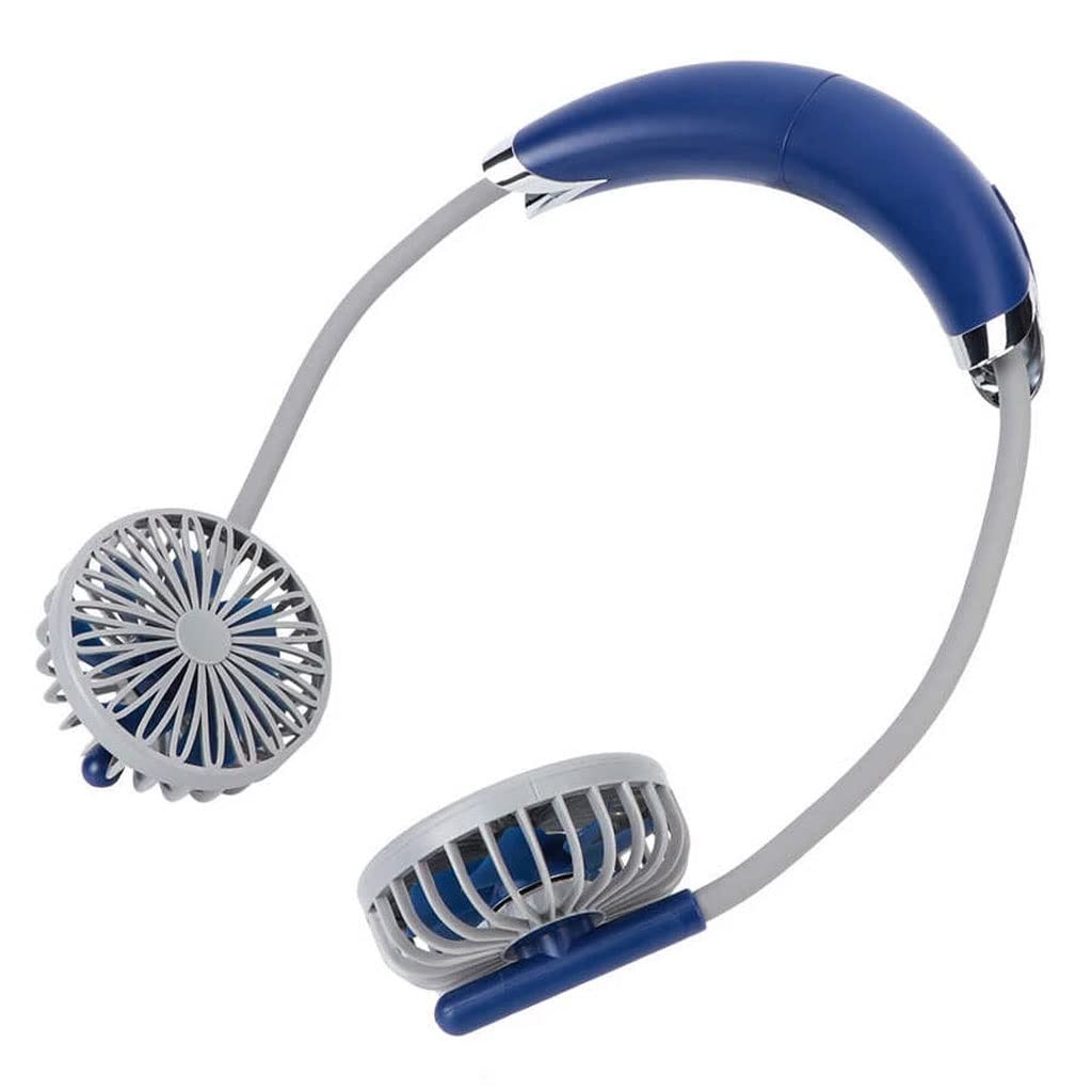 SCDCWW Portable Mini Hanging Neck Fan - Hands Free USB Rechargeable Personal Cooling Fan for Sports, Outdoor, Camping, Office & Travel - Stay Cool Anywhere