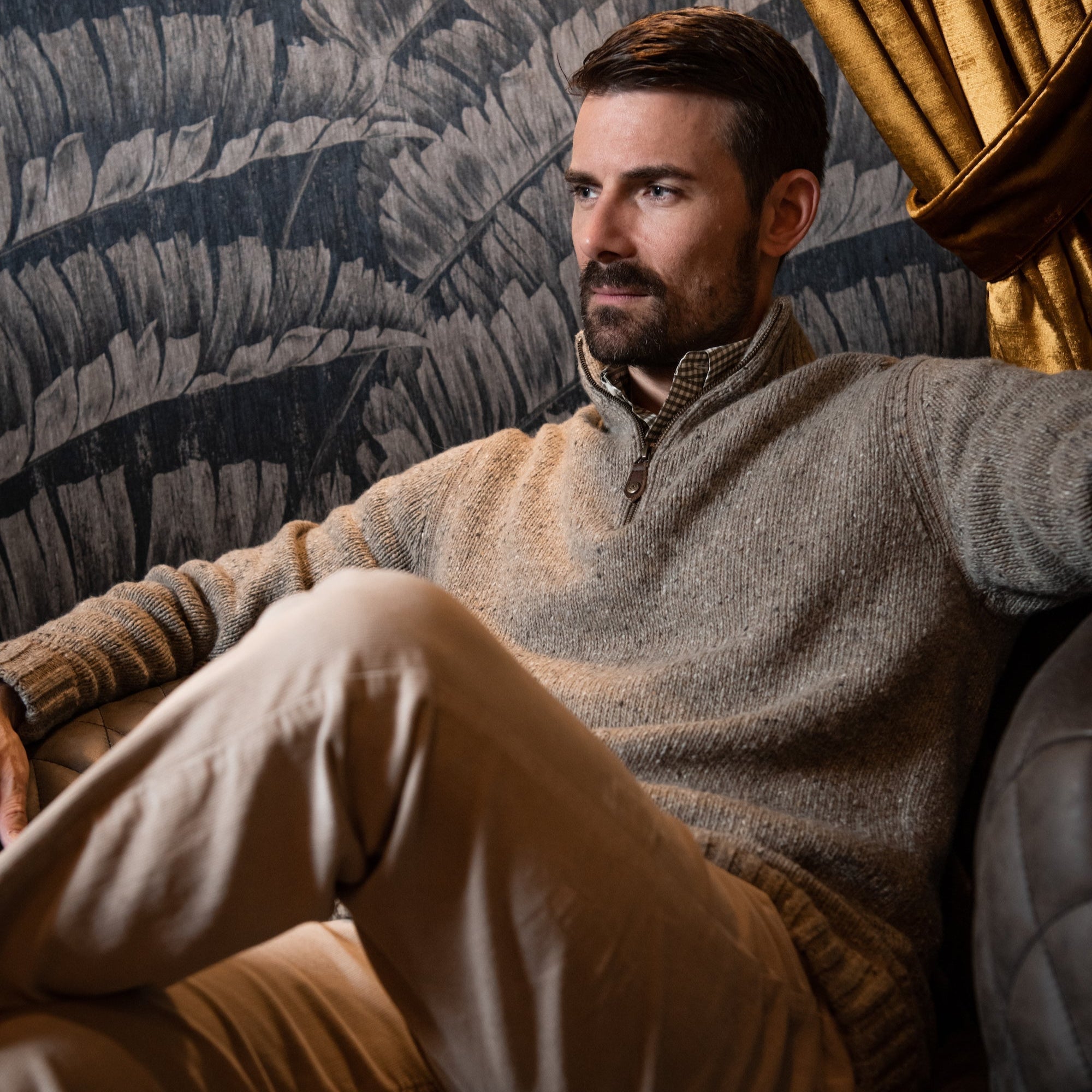 Premium Cumberland Donegal Wool Sweater for Men & Women - Cozy Irish Knitwear for Fall & Winter | Perfect for Casual Outfits, Office Wear & Outdoor Adventures