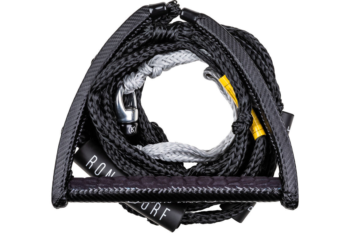 Ronix Spinner Carbon Surf Rope with Handle - Premium Wakeboard Tow Rope for Water Sports & Boating Activities