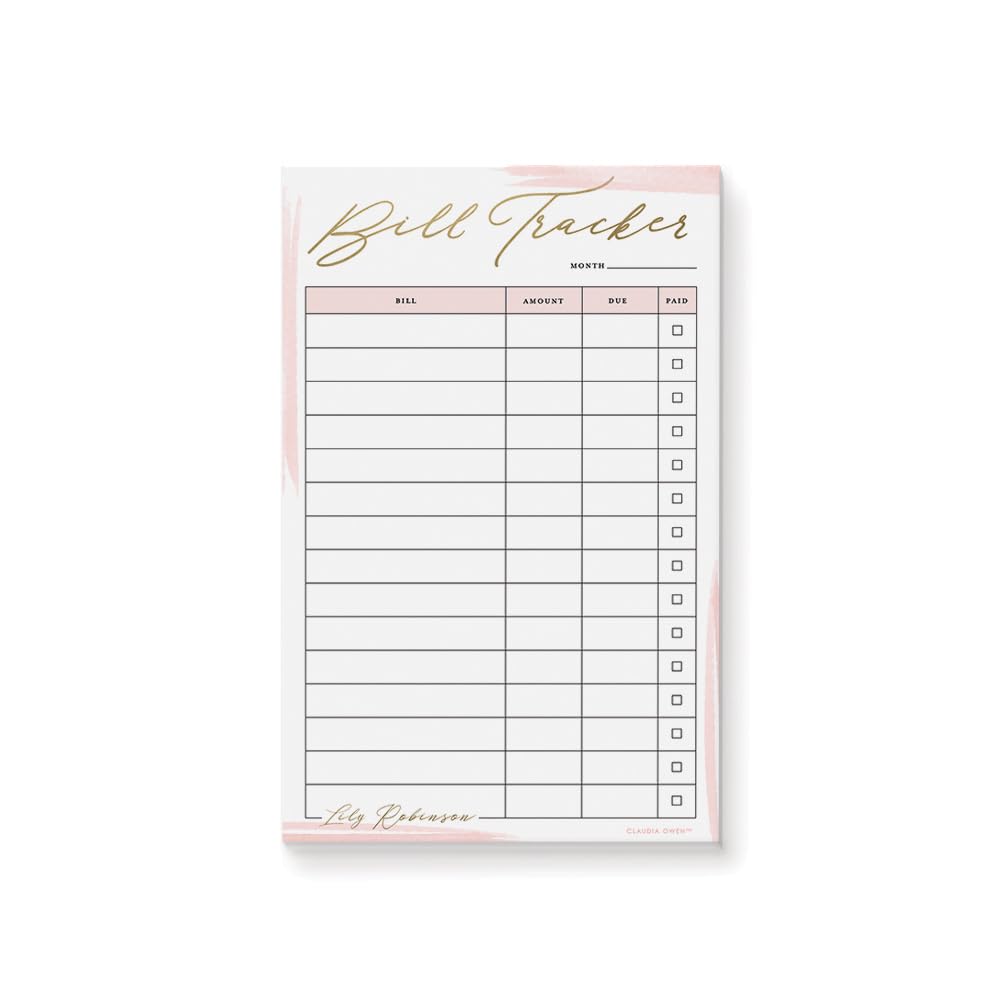 Budget Planner Notepad Set - Monthly Bill Tracker & Financial Organizer - 8.5