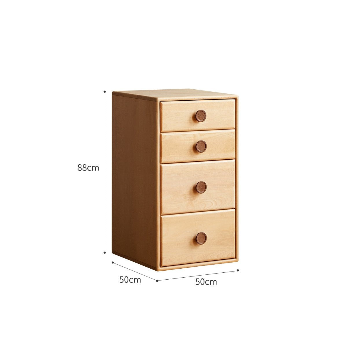 Solid Wood Beech & Rubber Kids Wardrobe - Multi-Functional Storage Cabinet for Bedroom, Nursery, and Playroom Organization