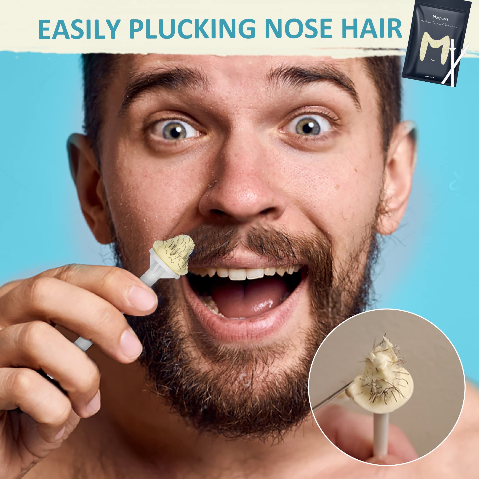 Maxpearl Digital Waxing Kit with 1.88LB Wax Beads - Full Body Hair Removal System for Women & Men - At Home Waxing Kit for Legs, Arms, Bikini & Face - Painless Hair Remover for Smooth Skin