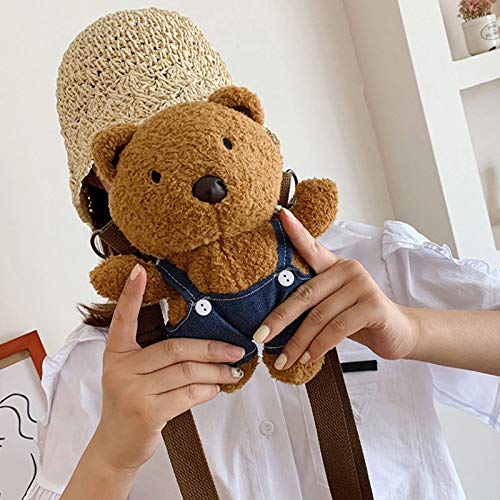 Cute Plush Mini Crossbody Bag for Women & Girls - Adorable Animal Shape Small Shoulder Purse Doll Phone Bag - Perfect for Parties, Travel & Everyday Use