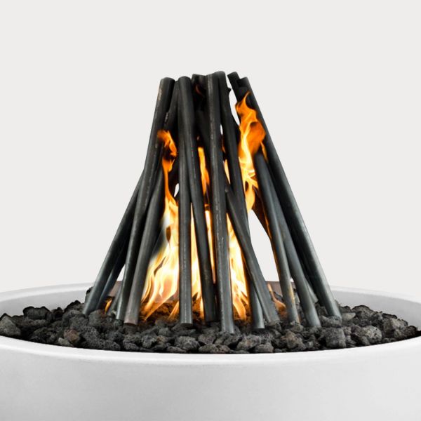 Premium Solid Steel Logs - 1/2 Inch Thick for Fire Pits & Outdoor Heating | Durable Camping & Backyard Fireplace Accessories