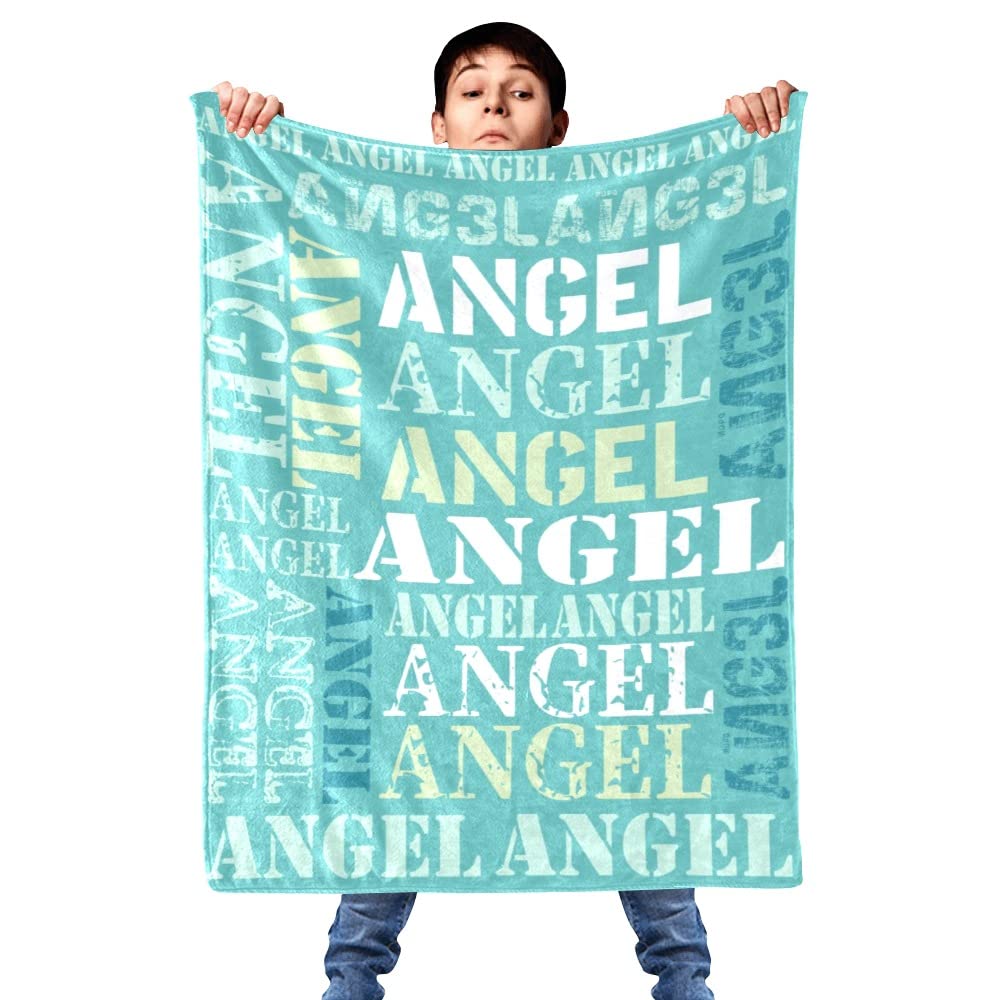 Personalized Flannel Blanket with Custom Name - 60x80 Inch Soft Cozy Blanket for Adults & Kids, Birthday Christmas Valentine's Day Gift for Mom Dad (Mint Green) - Perfect for Home Decor, Cuddling & Gift Giving