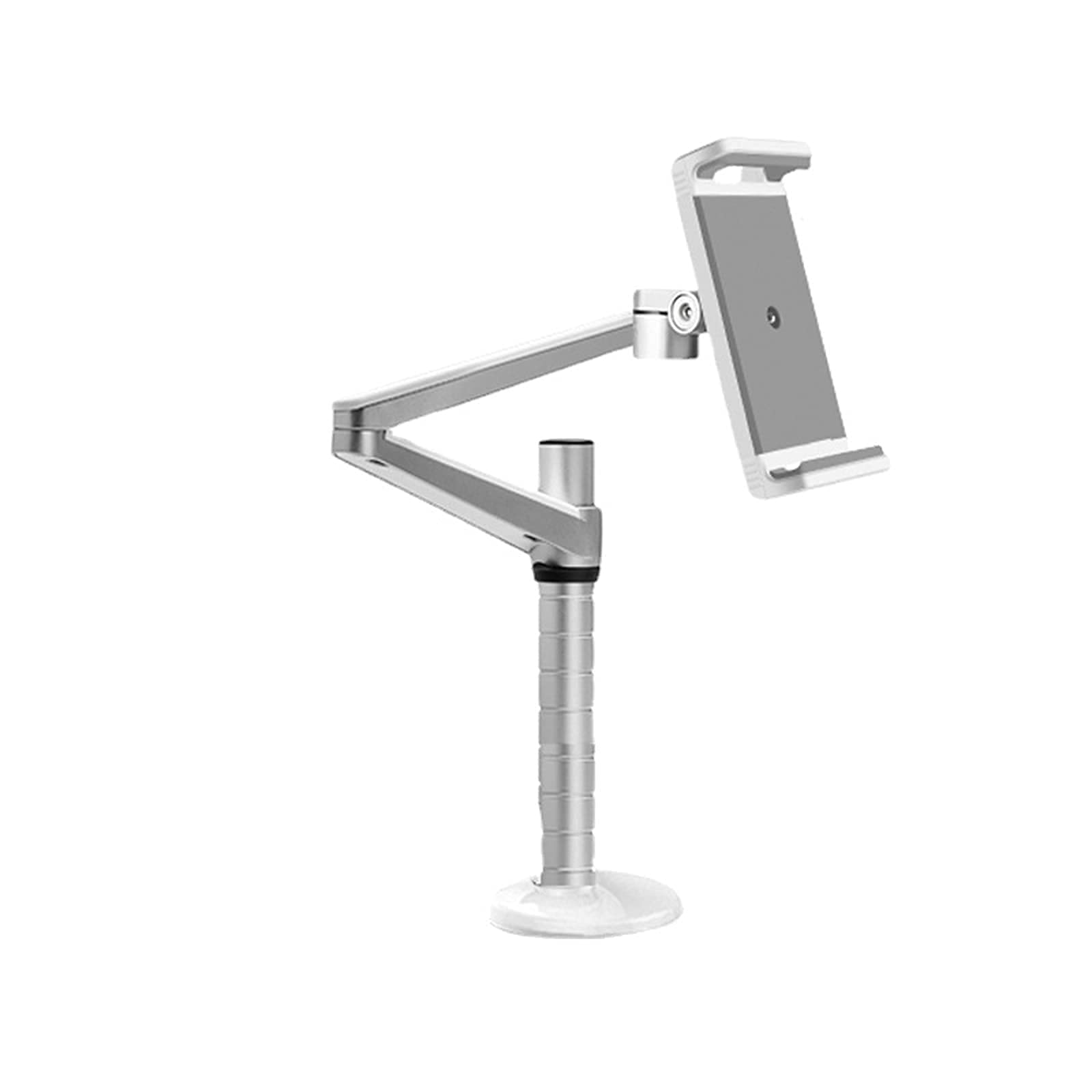 Adjustable Tablet Stand Holder for Desk - 2-Stage Height Adjustable Universal Cradle for iPad, iPhone, Switch & More Devices - Perfect for Home Office, Kitchen & Bedroom Use