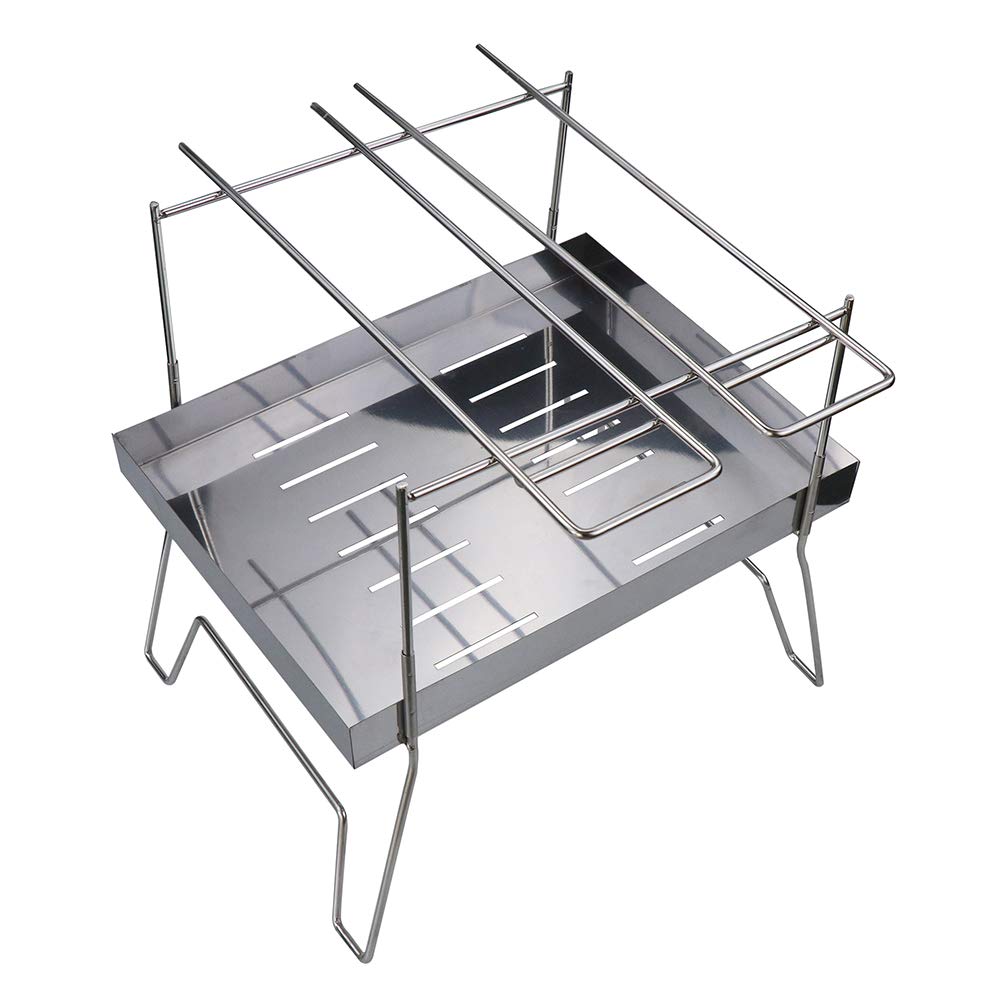 LUOZZY Portable BBQ Grill Tools Set - Stainless Steel Outdoor Cooking Utensils for Garden, Camping, Picnics & Backyard Parties