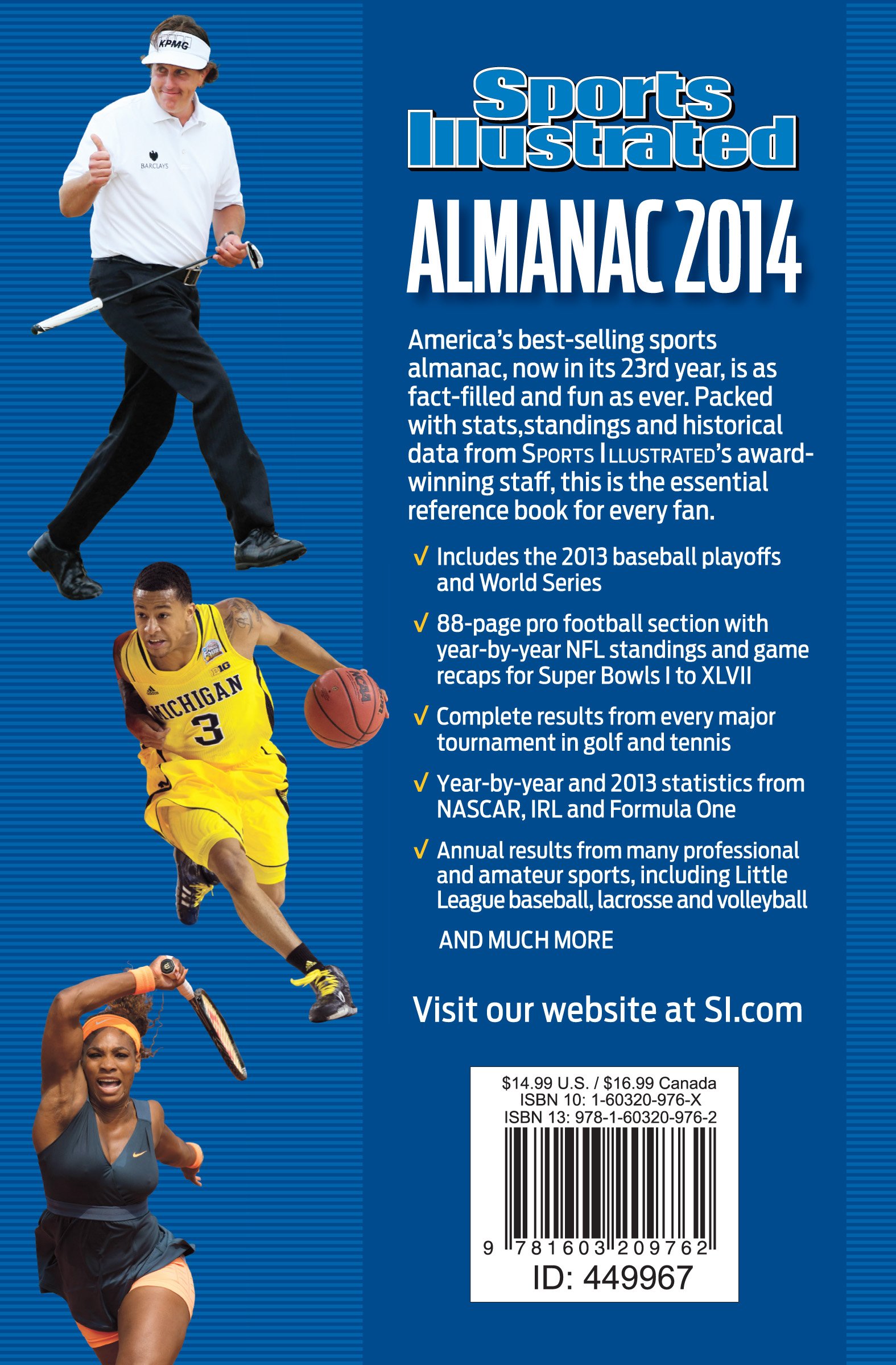 Sports Illustrated Almanac 2014 - Annual Sports Statistics & Highlights Book | Perfect for Sports Fans, Collectors & Gift Giving