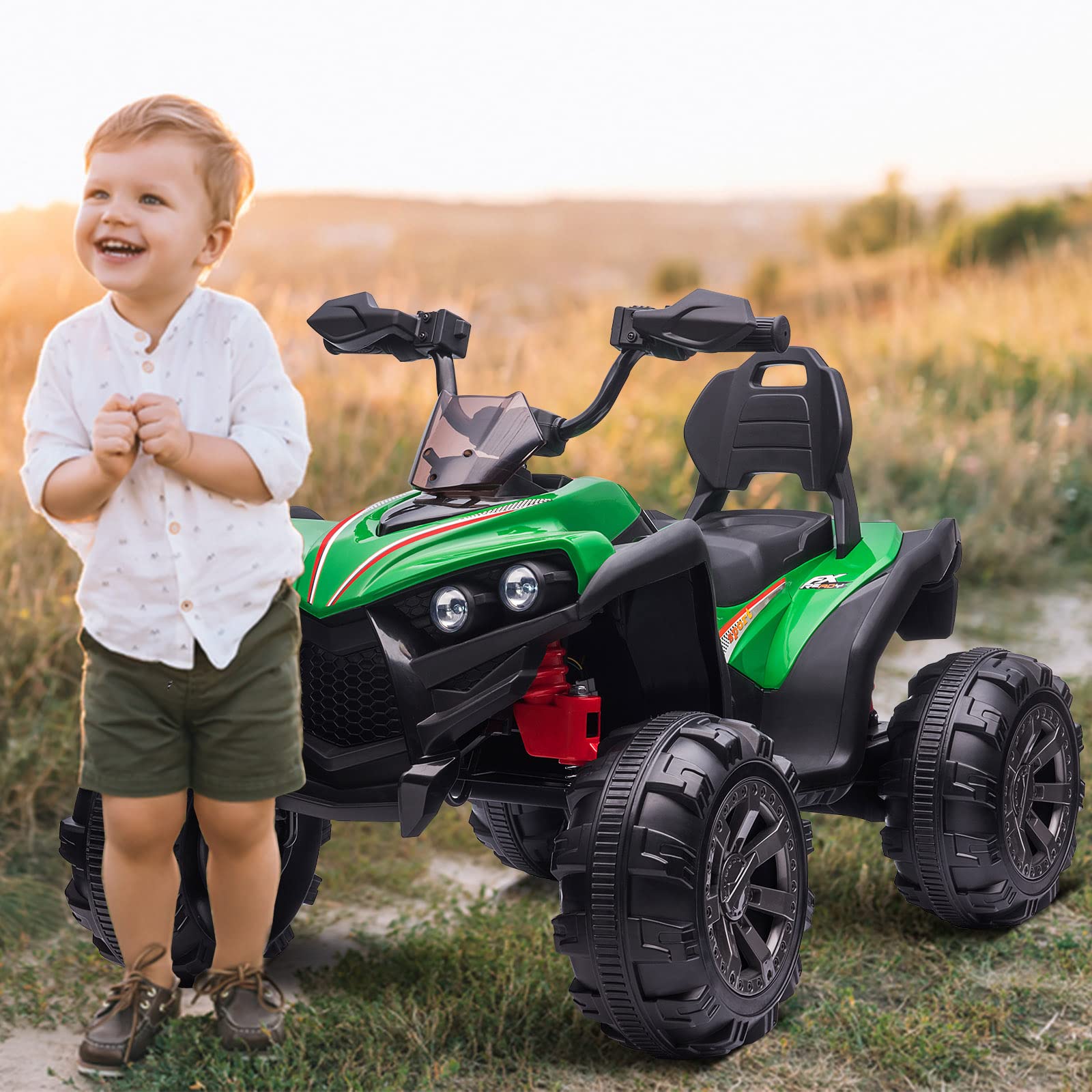 OTTARO 12V Kids Electric ATV Quad Bike - 2 Seater 4 Wheeler Ride-On Toy for Children Ages 3-8 | 17