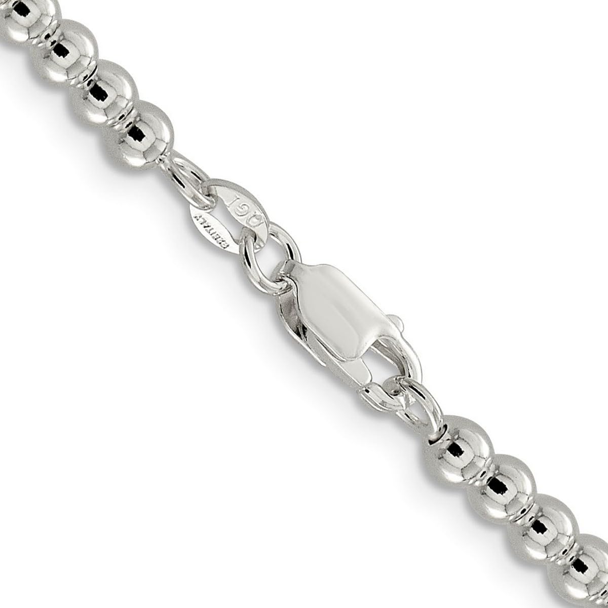 925 Sterling Silver Beaded Box Chain Necklace for Women & Men - Adjustable Lengths 16 18 20 Inch | Elegant Jewelry for Everyday Wear, Date Night & Special Occasions