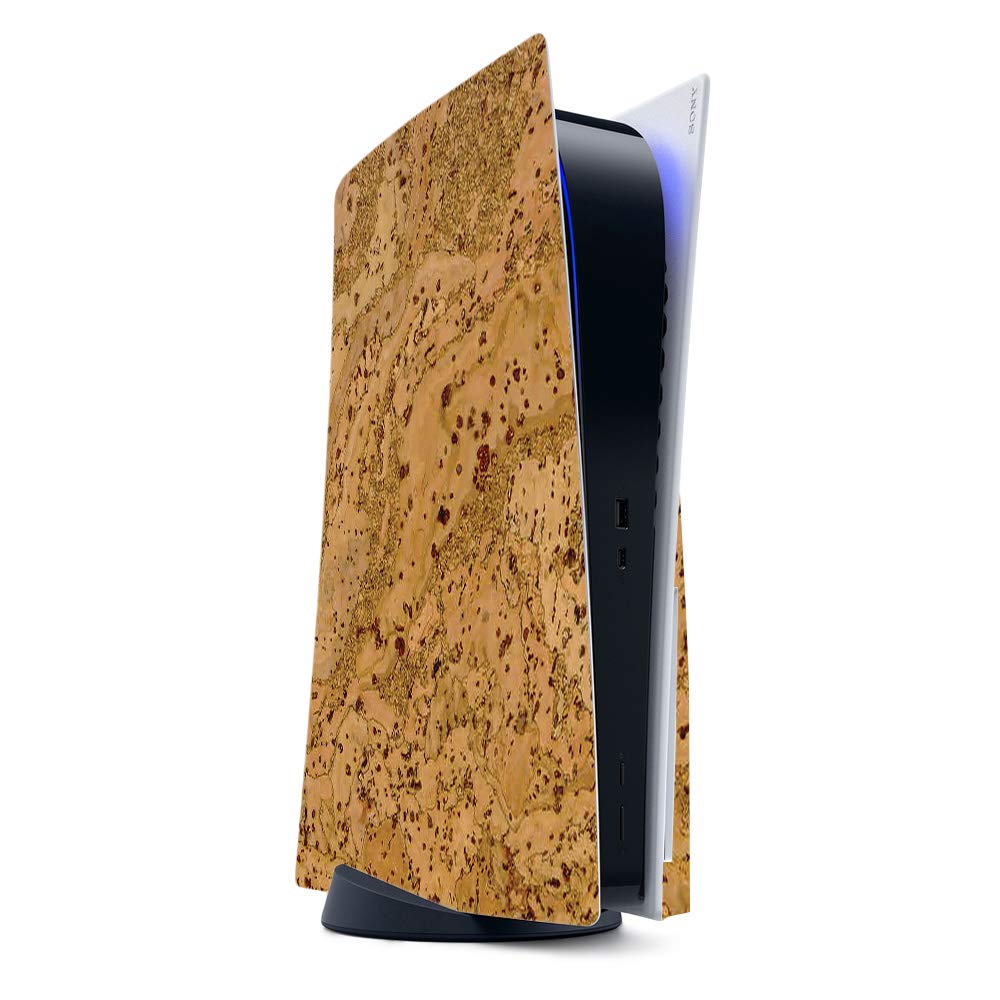MightySkins PS5 Controller Skin - Cork Texture Vinyl Wrap for Playstation 5 | Protective, Easy to Apply & Remove | Made in USA | Perfect for Gaming Setup & Customization