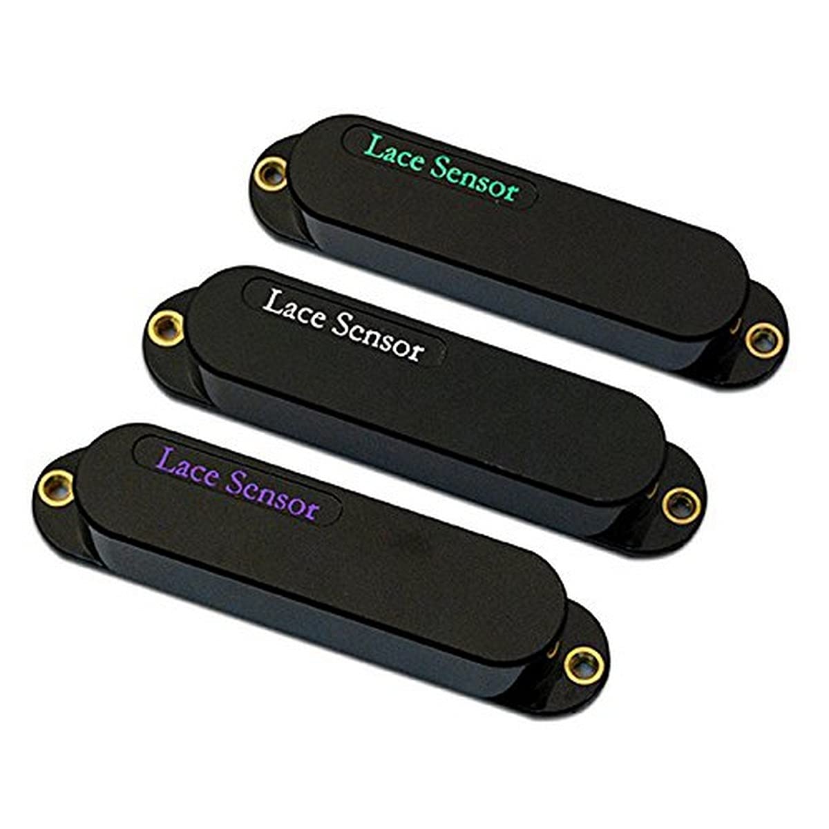 Lace Sensor 44470-02 Rainbow Pack Black Cover Electric Guitar Pickups - Perfect for Rock, Blues & Jazz Performances