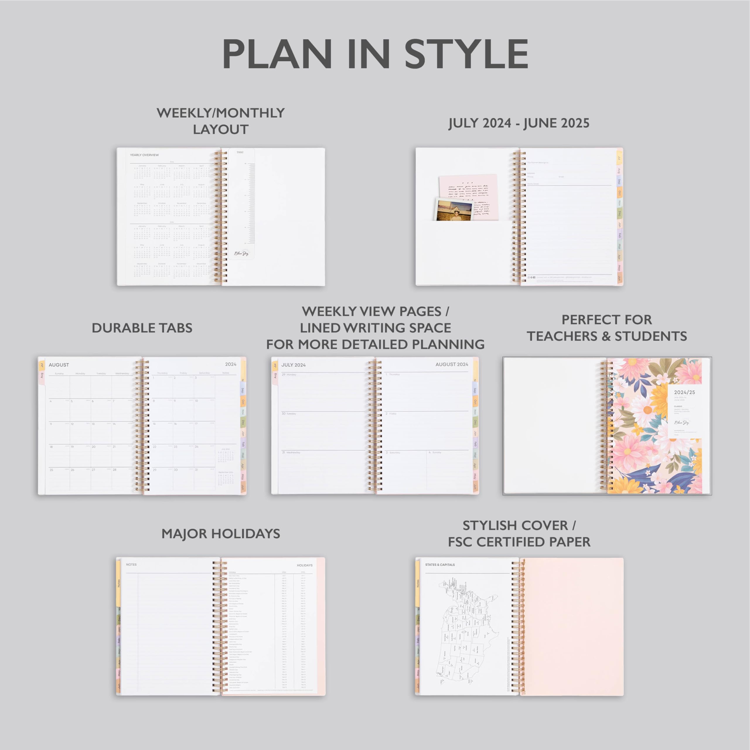 2024-2025 Academic Planner - Weekly & Monthly Organizer, 5