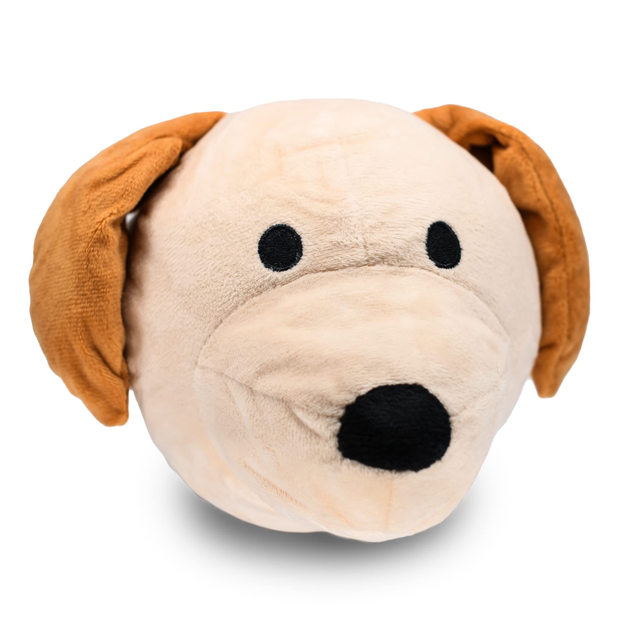 2 in 1 Interactive Dog Puzzle Toys for Low to Mild Chewers - Plush Stuffed Crinkle Squeaky Ball for Anxiety Relief, 3.5