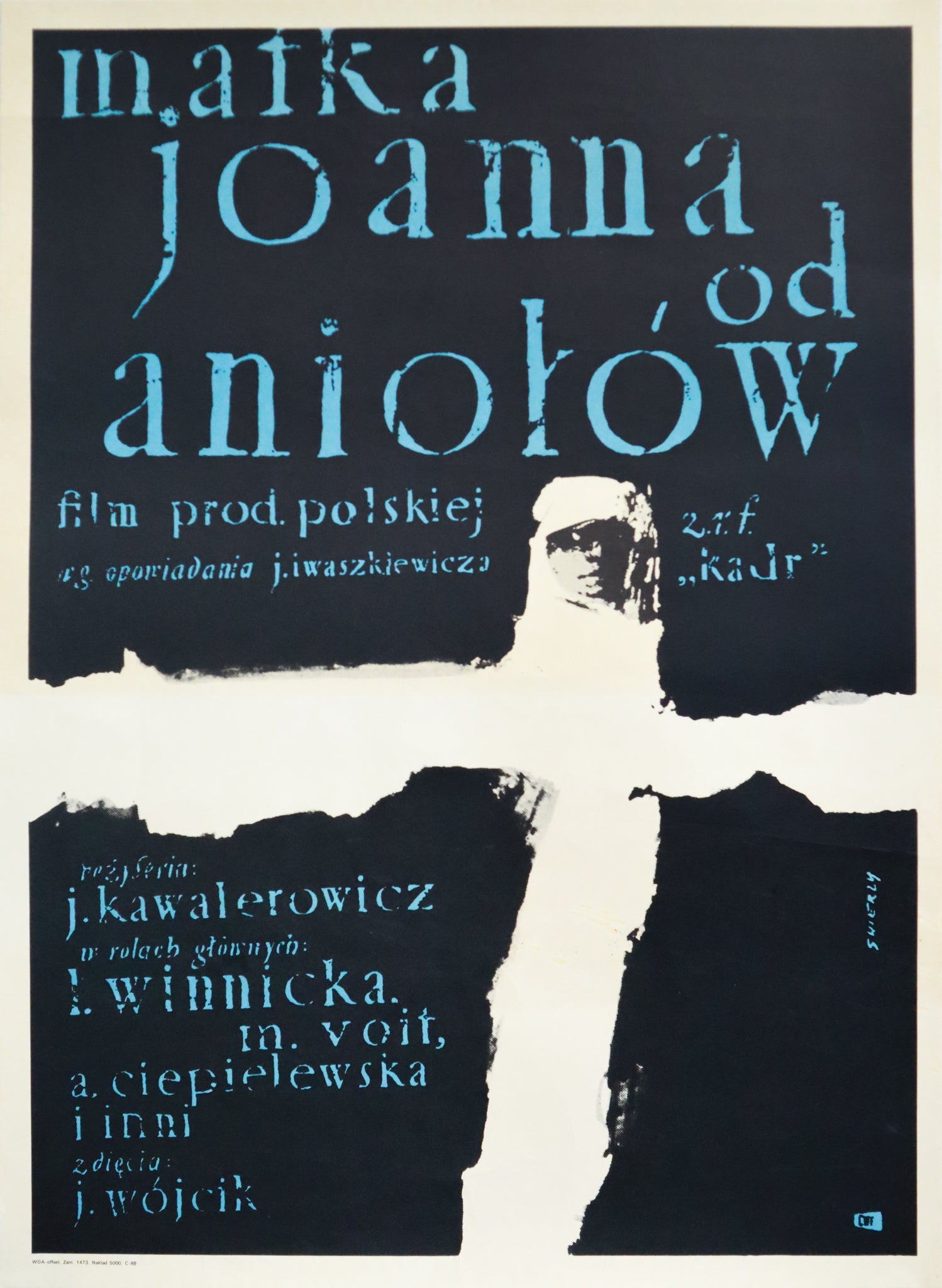 Vintage 1979 Polish Film Poster - Matka Joanna od Aniokow (Mother Joan of the Angels) by Swierzy - Classic Cinema Collectible for Movie Lovers & Home Theater Decor