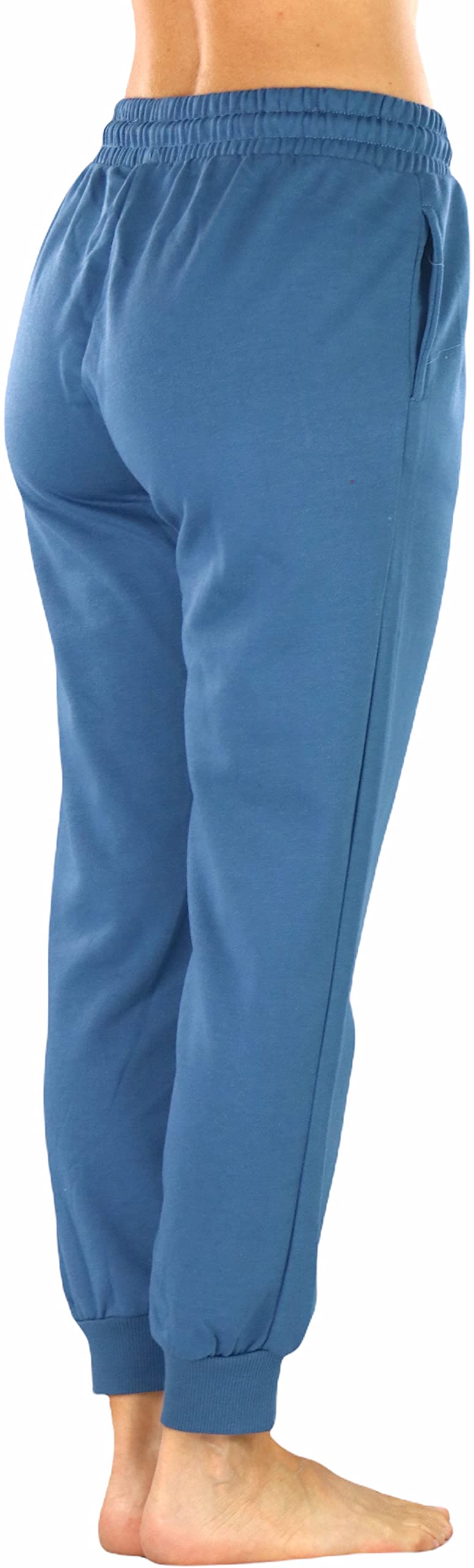 Stylish Women's French Terry Capri Jogger Pants with Drawstring Waistband - Comfortable Lounge & Workout Pants for Yoga, Running & Casual Wear