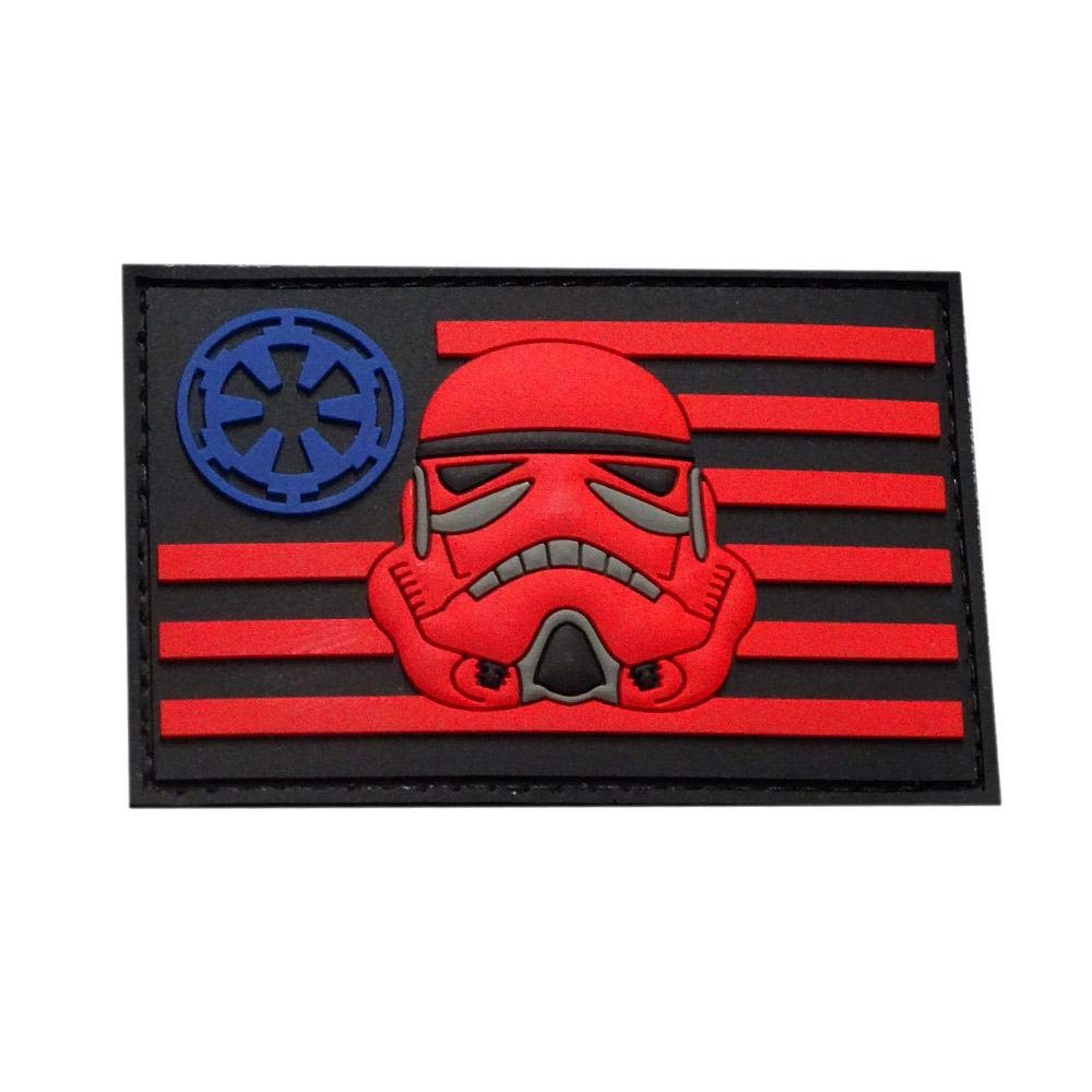 Stormtrooper USA Flag Rogue 3D PVC Rubber Hook Patch (MTS2) - Star Wars Collectible, Military Style Badge for Backpacks, Hats & Jackets