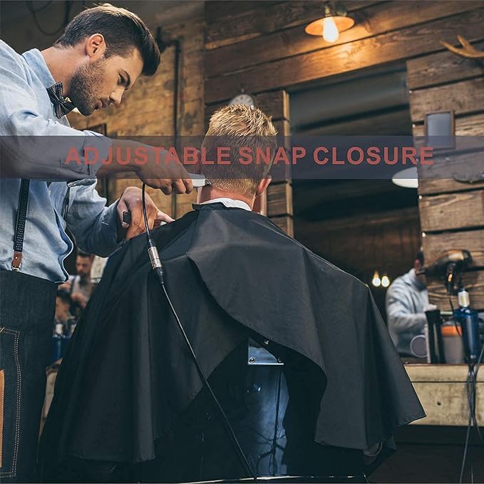 INAAYA Waterproof Hair Cutting Sheet - Professional Salon Hair Dressing Gown & Cape Apron for Men & Women (Pack of 1) - Perfect for Home Haircuts, Barber Shops & Styling Salons