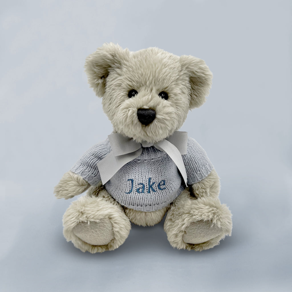 Custom Berkeley Bear & Little Love Bathrobe - Soft Blue Personalized Baby Bath Towel for Newborns & Toddlers - Perfect for Bath Time, Spa Days & Cozy Snuggles