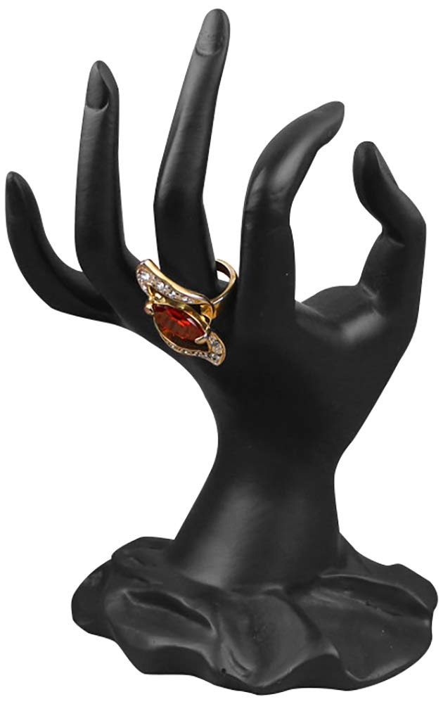 ChezMax Jewelry Display Hand Ring Holder - Elegant Resin Mannequin Shaped Bracelet & Necklace Stand for Home Organization | Perfect for Jewelry Store Displays, Bedroom Vanity Decor, and Gift Packaging Presentation