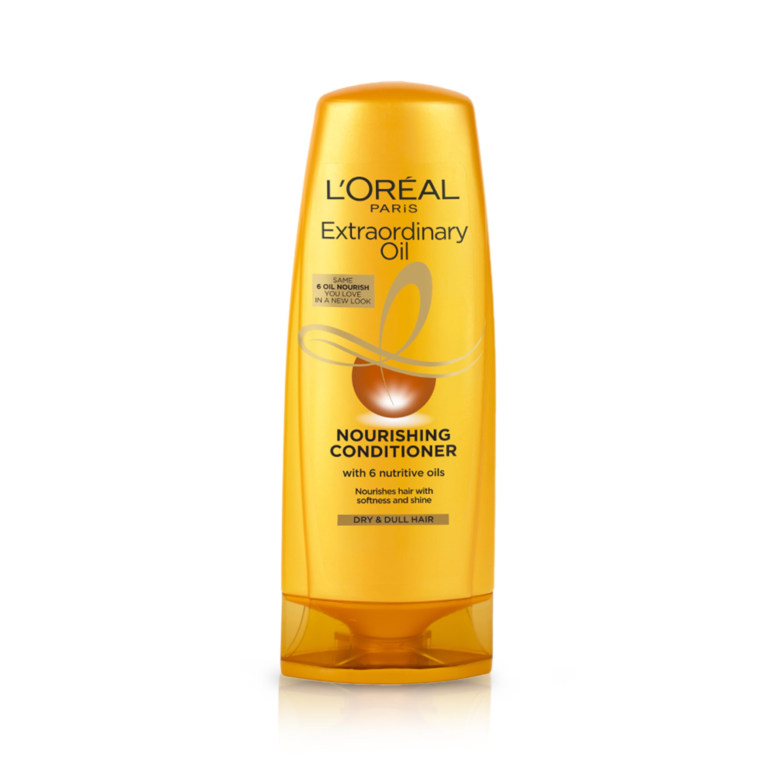 L'Oreal Paris 6 Oil Nourish Conditioner - 175ml + 10% Extra Free - Argan & Coconut Oils for Dry, Damaged Hair - Deep Hydration & Repair for Smooth, Shiny Hair - Perfect for Daily Use & Salon-Quality Results at Home