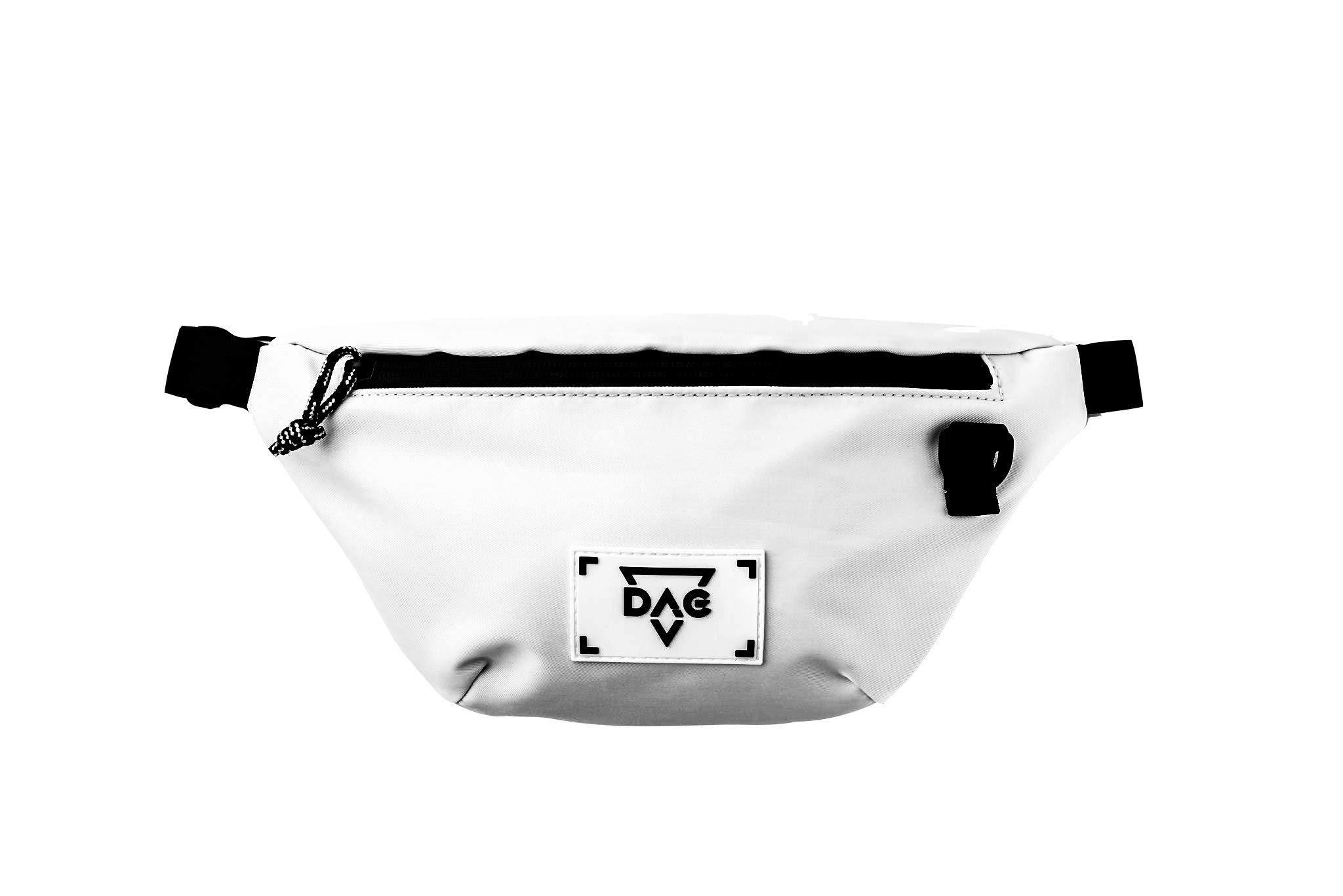 Trendy Cross Body Fanny Pack for Women & Men - Stylish White Waist Bag for Travel, Hiking, Running & Everyday Use