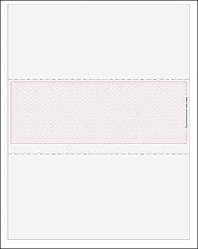 EGP Blank Laser Check Stock - 500 Sheets, Middle Location, Herringbone Pattern for Check Printing | Perfect for Business Checks, Payroll & Financial Documents