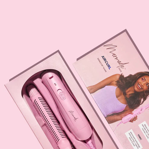 Mermade Hair Aircurl - Automatic Curling Wand with 3 Heat Settings for Beach Waves & Loose Curls | Perfect for Home Styling, Travel & Salon-Quality Looks