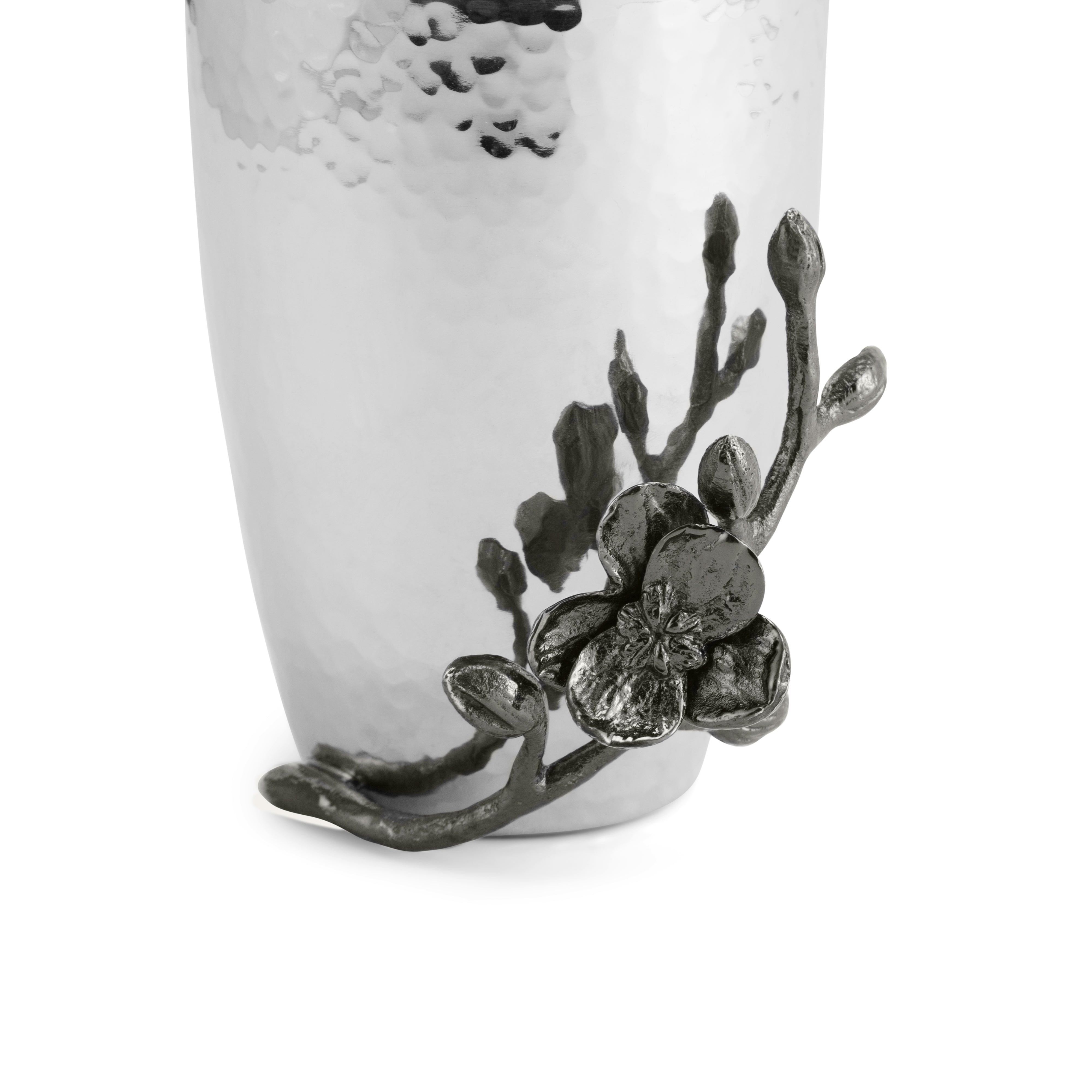 Black Orchid Toothbrush Holder - Elegant Bathroom Organizer for Brushes & Dental Care Essentials | Perfect for Countertop, Vanity, and Home Decor