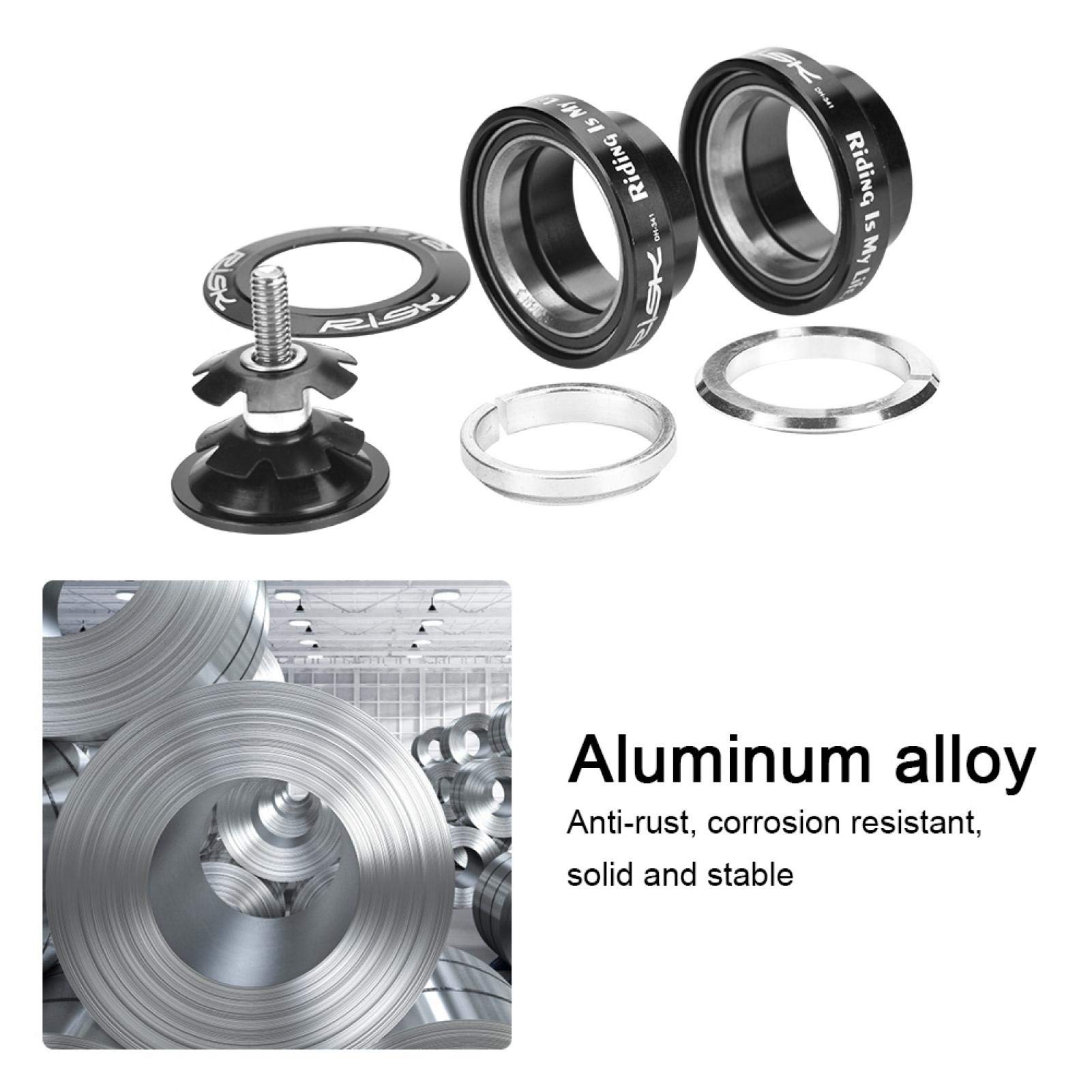 High Precision CNC Machined 34mm Bike Headset Bearing - Aluminum Alloy Fork Bearings for Mountain & Road Bikes | Durable Bicycle Headset for Smooth Steering & Enhanced Cycling Performance