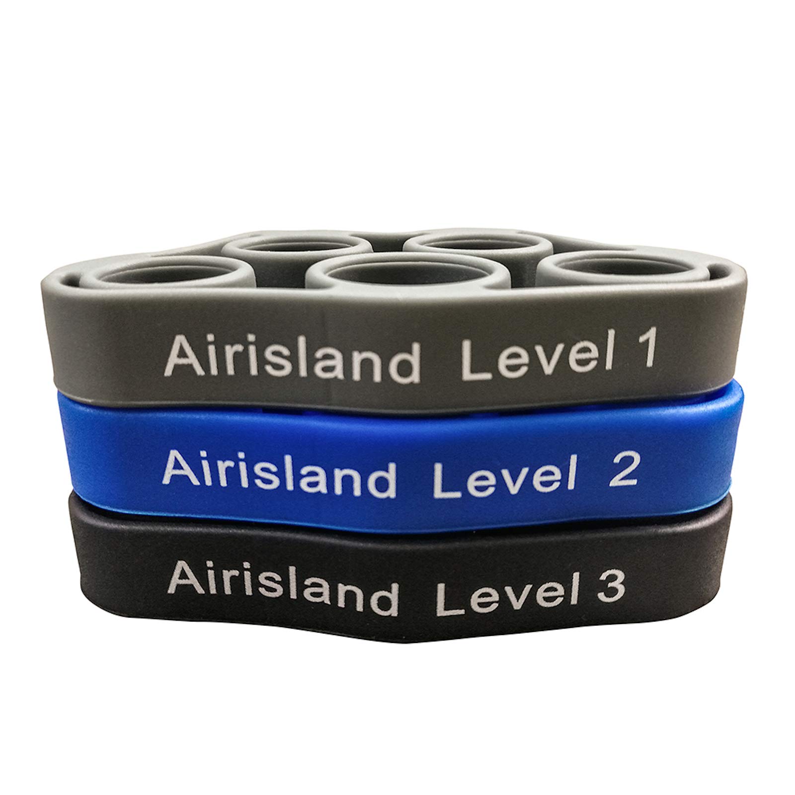 **Airisland Finger Stretcher & Hand Resistance Bands Set – Hand Extensor Exerciser for Grip Strength Training, Arthritis Relief & Carpal Tunnel Therapy – Ideal for Guitar Players, Rock Climbing & Rehabilitation (3-Piece Set)**